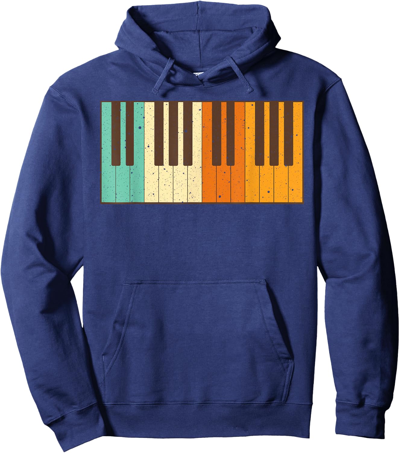 Retro Piano Design For Musician Piano Player Men Women Kids Hoodie - Hoodie | Navy