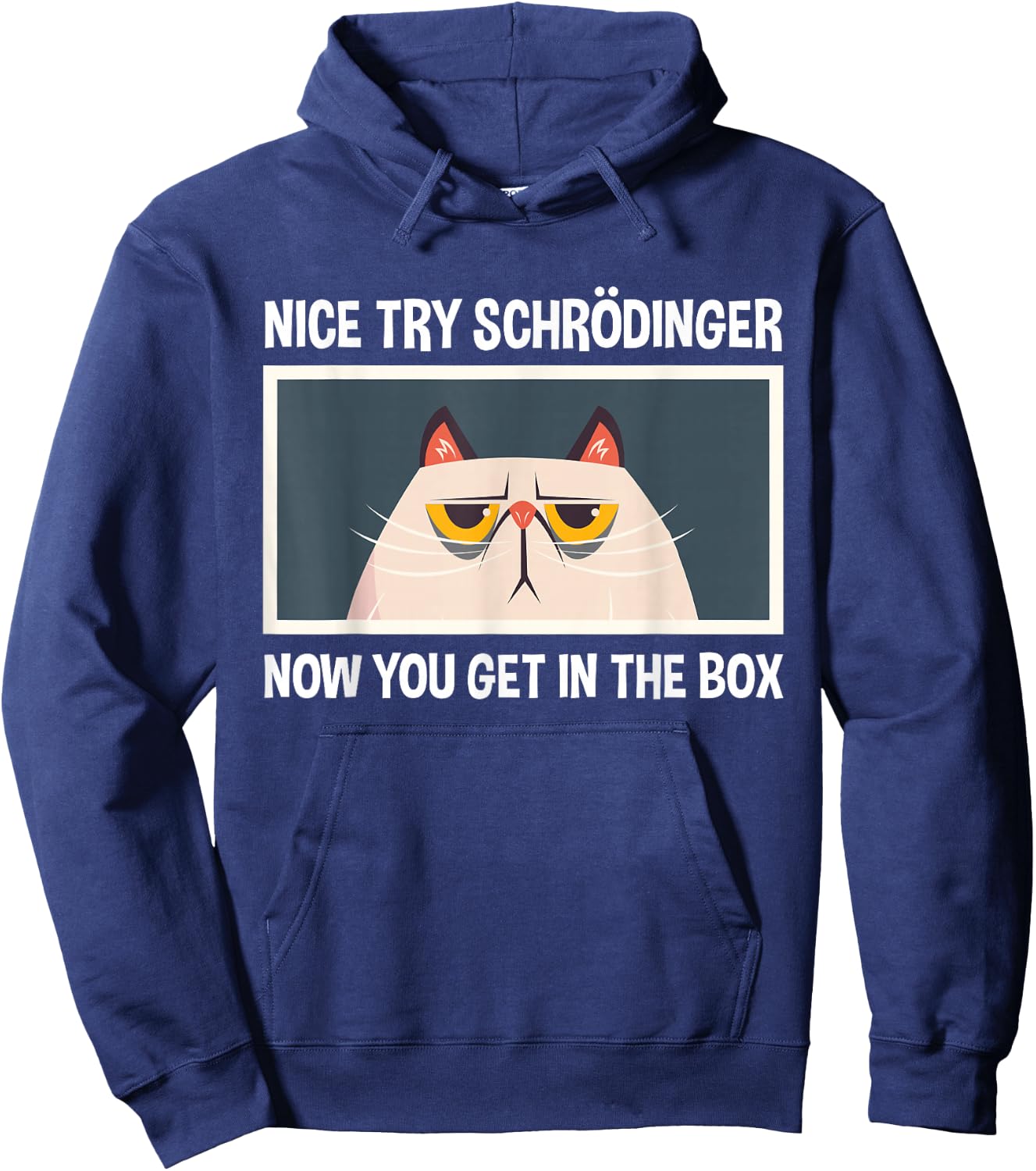 Schrodinger's Cat Funny Quantum Physics Physicists Hoodie - Hoodie | Navy
