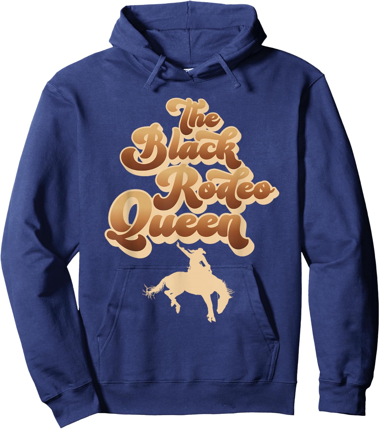 The Black Rodeo Queen African American Southern Cowgirl Hoodie - Hoodie | Navy