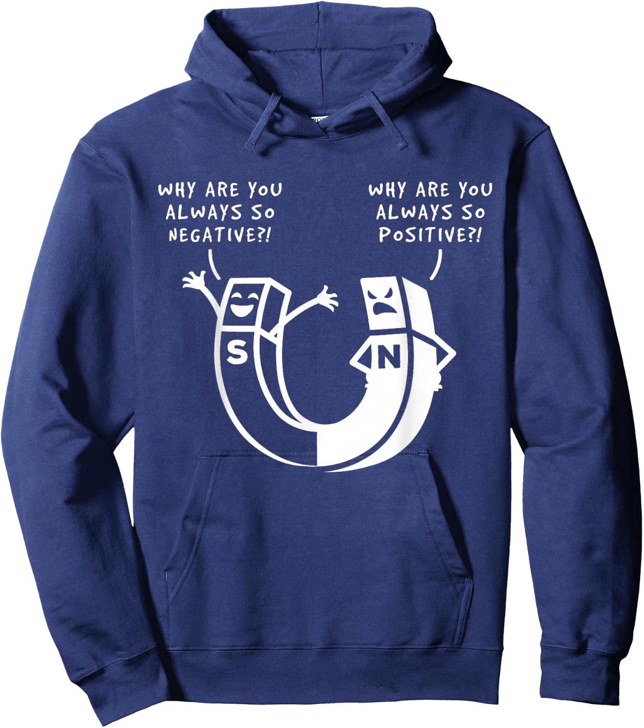 Physics Magnetic Field - Magnetism Gift Scientist Hoodie - Hoodie | Navy