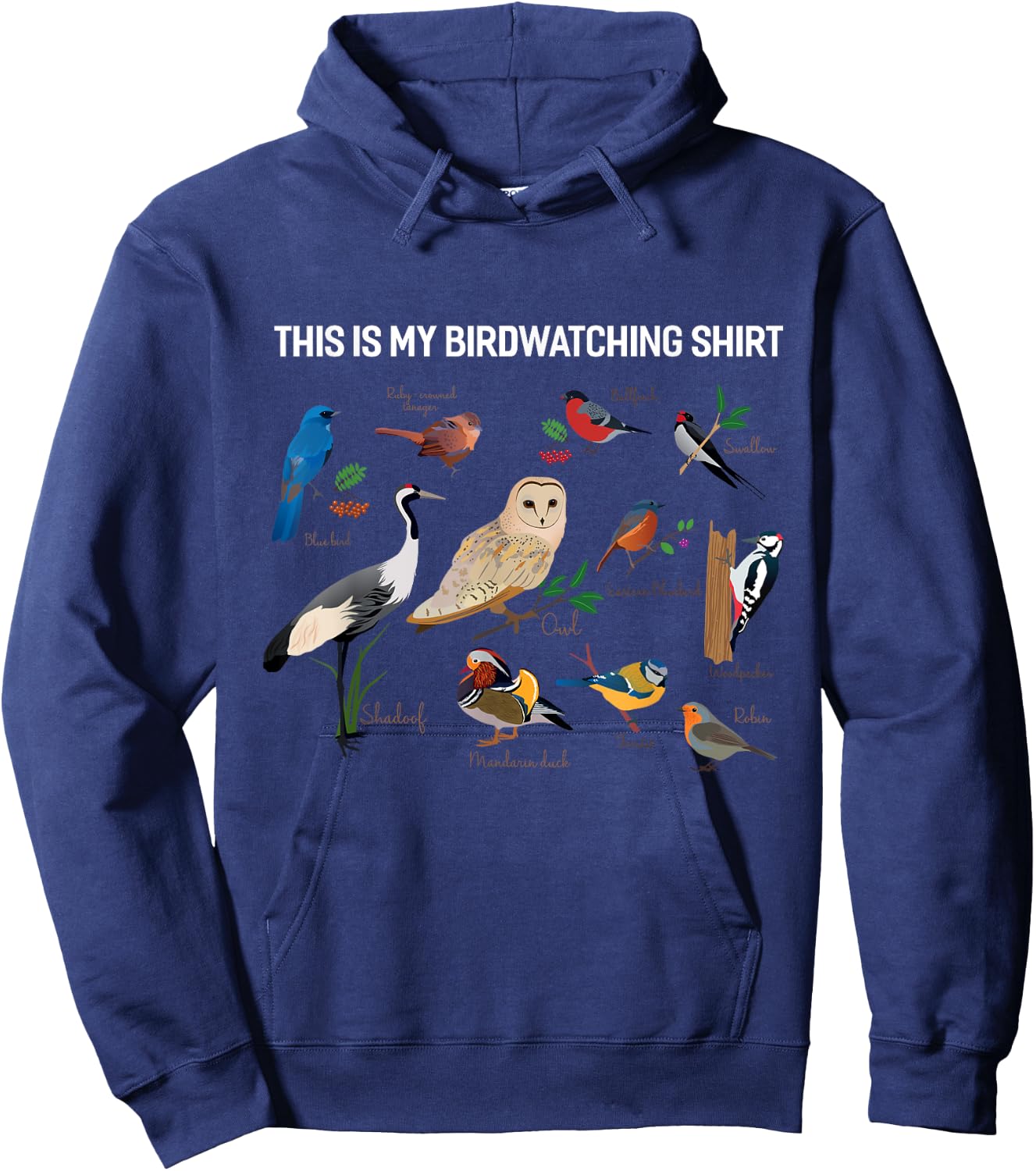 This Is My Birdwatching Shirt Bird Watcher Hoodie - Hoodie | Navy