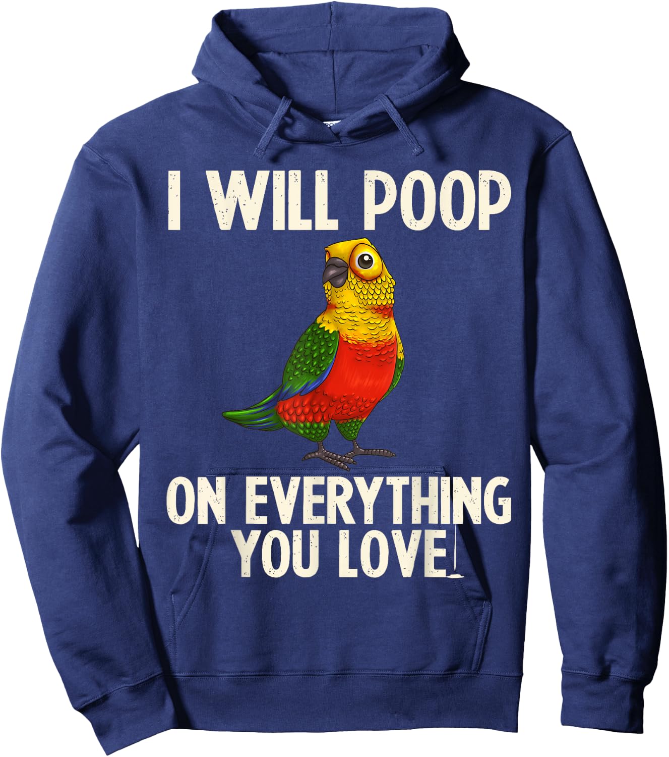 Funny Jenday Conure Design Parrot Lovers Men Women Pet Birds Hoodie - Hoodie | Navy