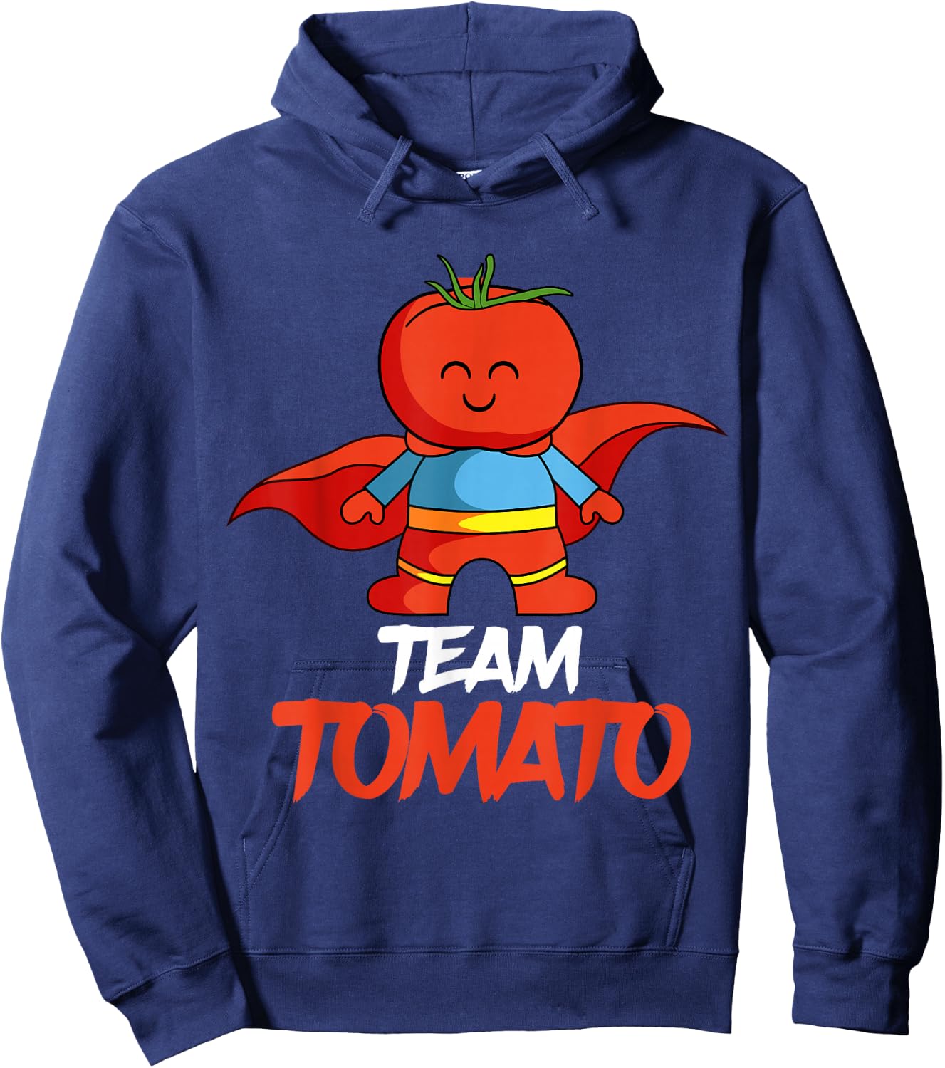 Tomatoes Vegetable Vegans Gardeners Team Superhero Hoodie - Hoodie | Navy