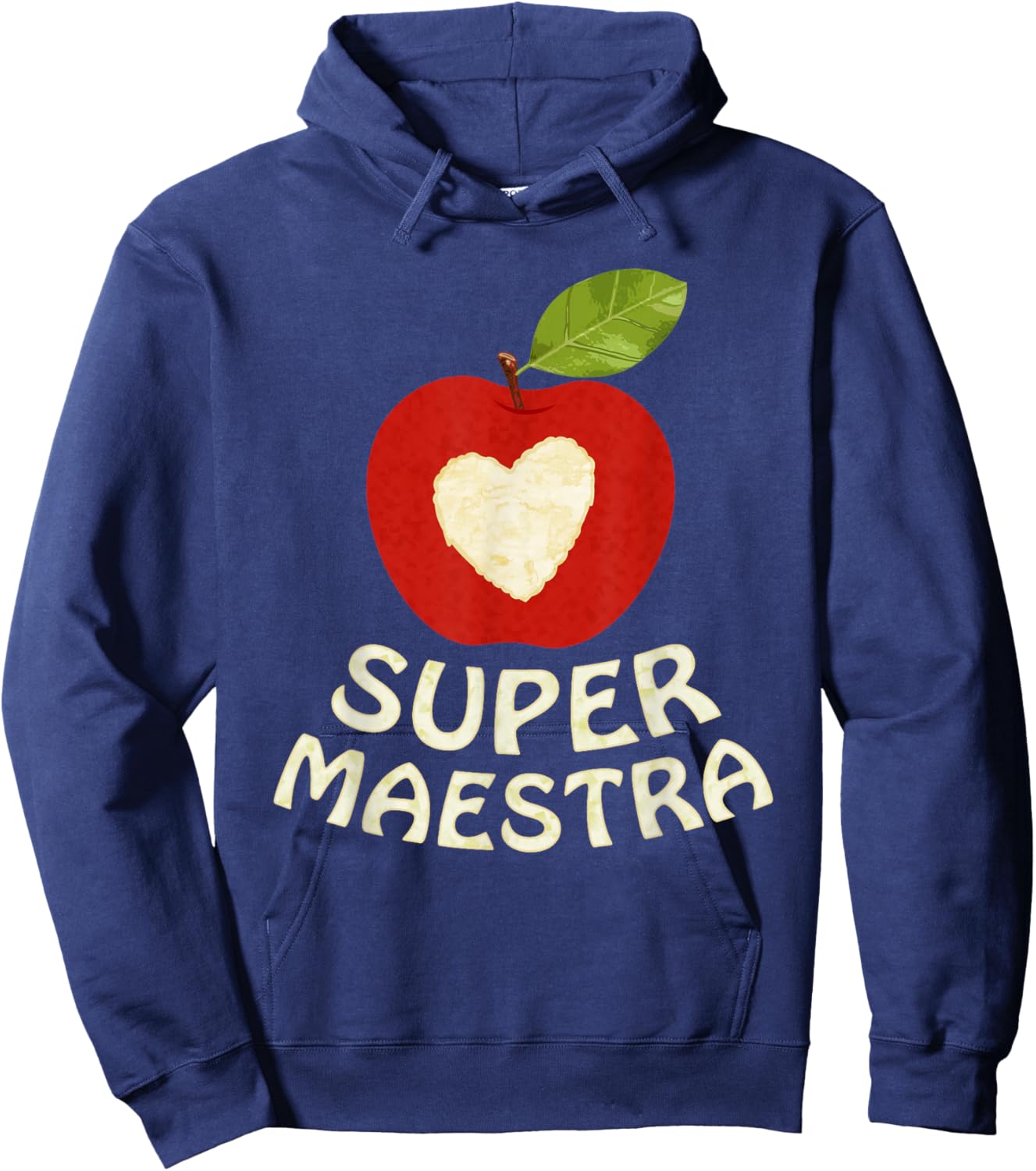 Super Maestra Playera Funny Spanish Bilingual Teacher Gift Hoodie - Hoodie | Navy