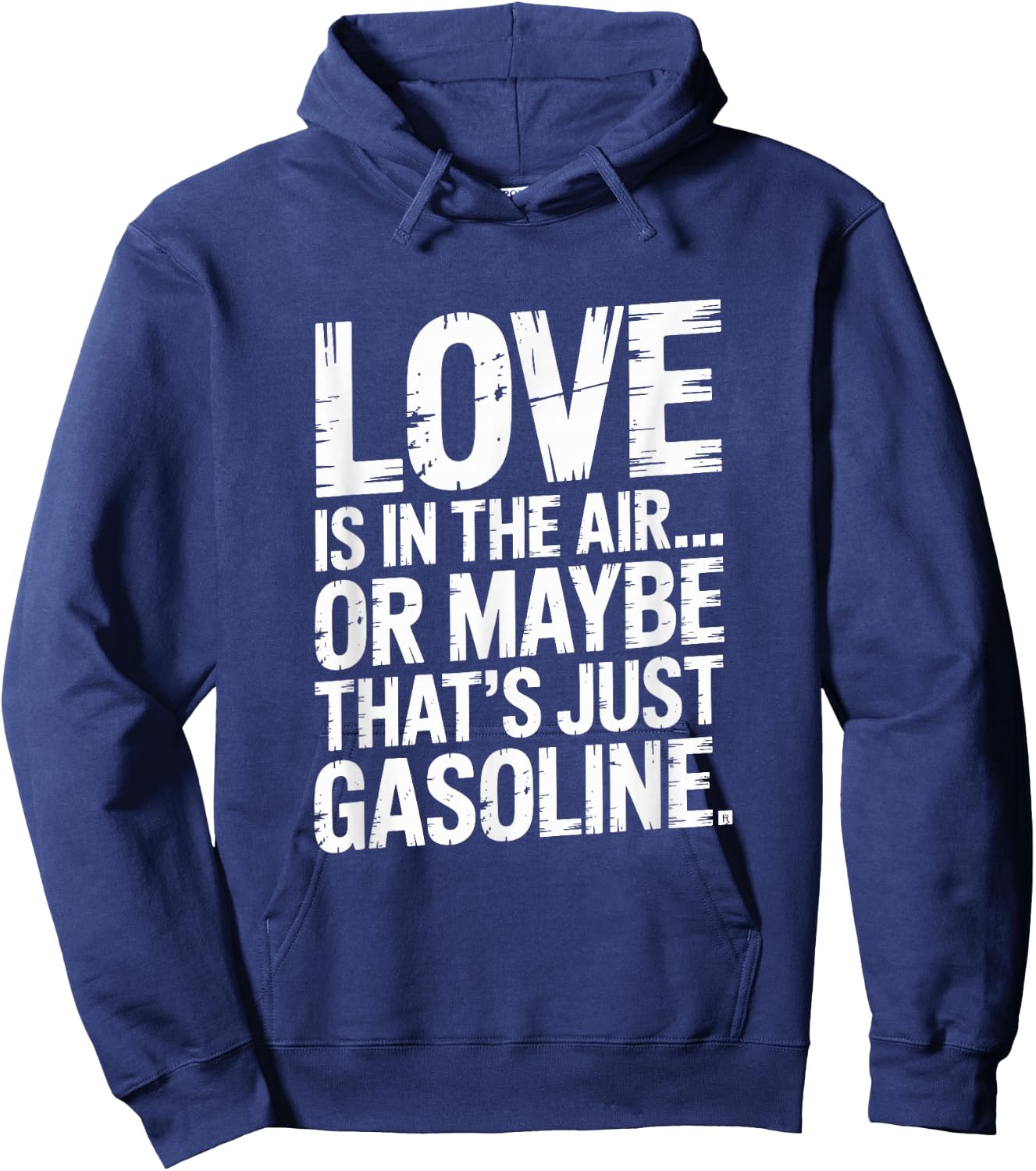 Love in The Air Or Its Gasoline Garage Dad Mechanic Car Hoodie - Hoodie | Navy