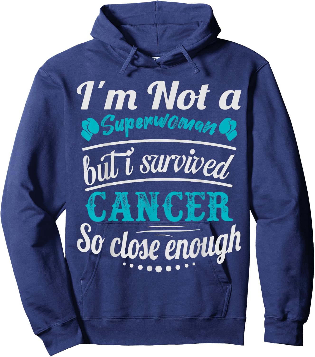 I Survived Cervical Cancer Survivor Hoodie - Hoodie | Navy