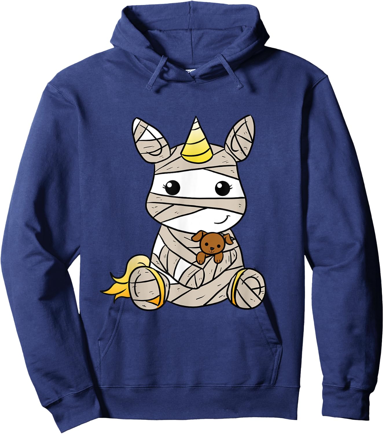 Mummy unicorn Halloween kids Hoodie - Hoodie | Navy