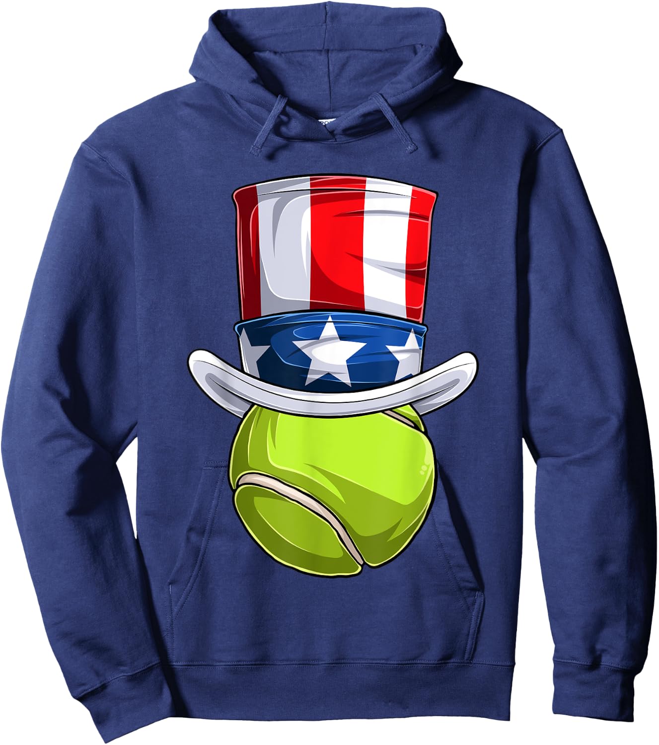 Men Women American Flag Tennis Shirt, 4th Of July Kids Boys Hoodie - Hoodie | Navy