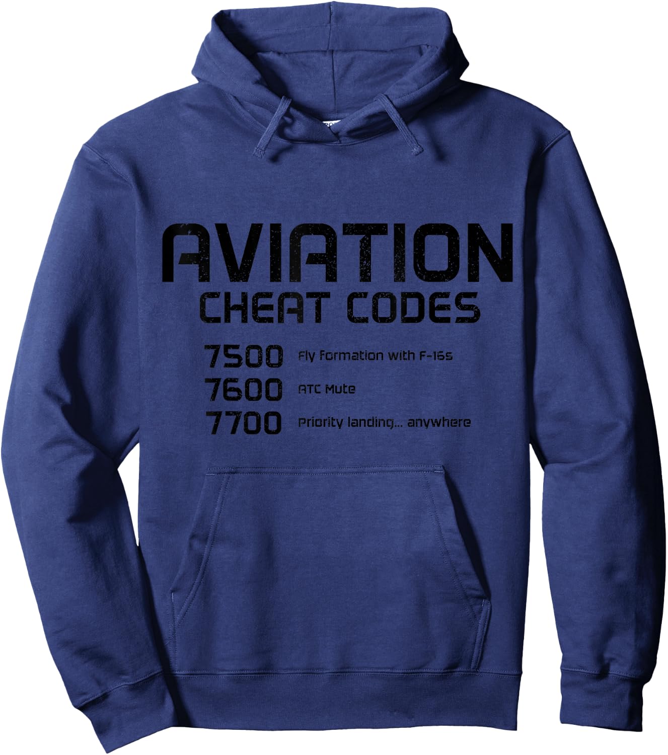 Pilot Aviation Codes Aeroplane Funny Pilot Hoodie - Hoodie | Navy