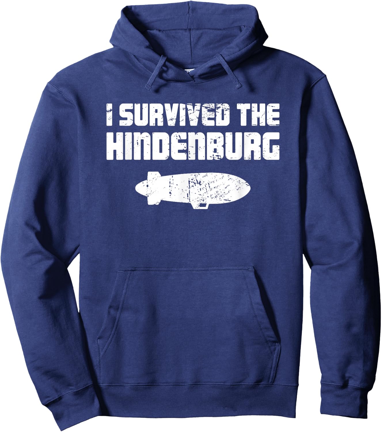 Funny Airship Blimp - Hindenburg Hoodie - Hoodie | Navy