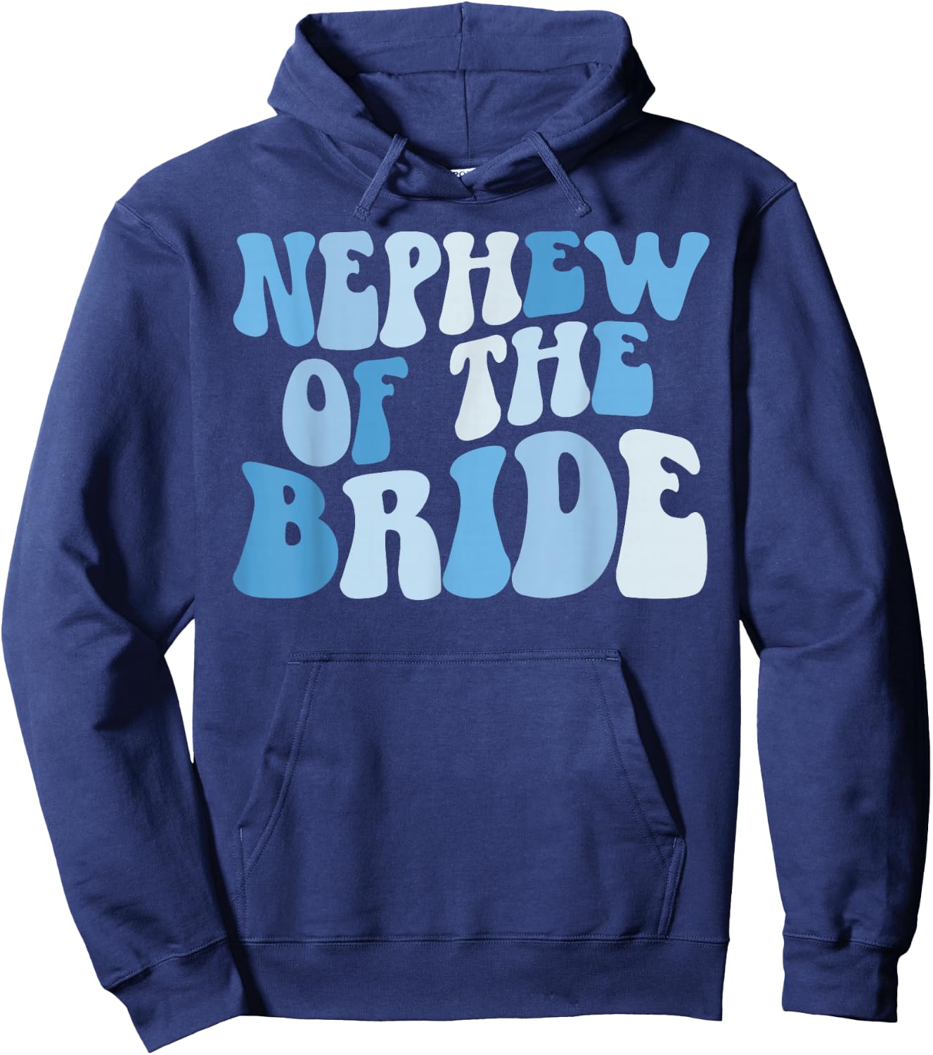 Nephew of The Bride Nephew Groovy Bride's Nephew Hoodie - Hoodie | Navy