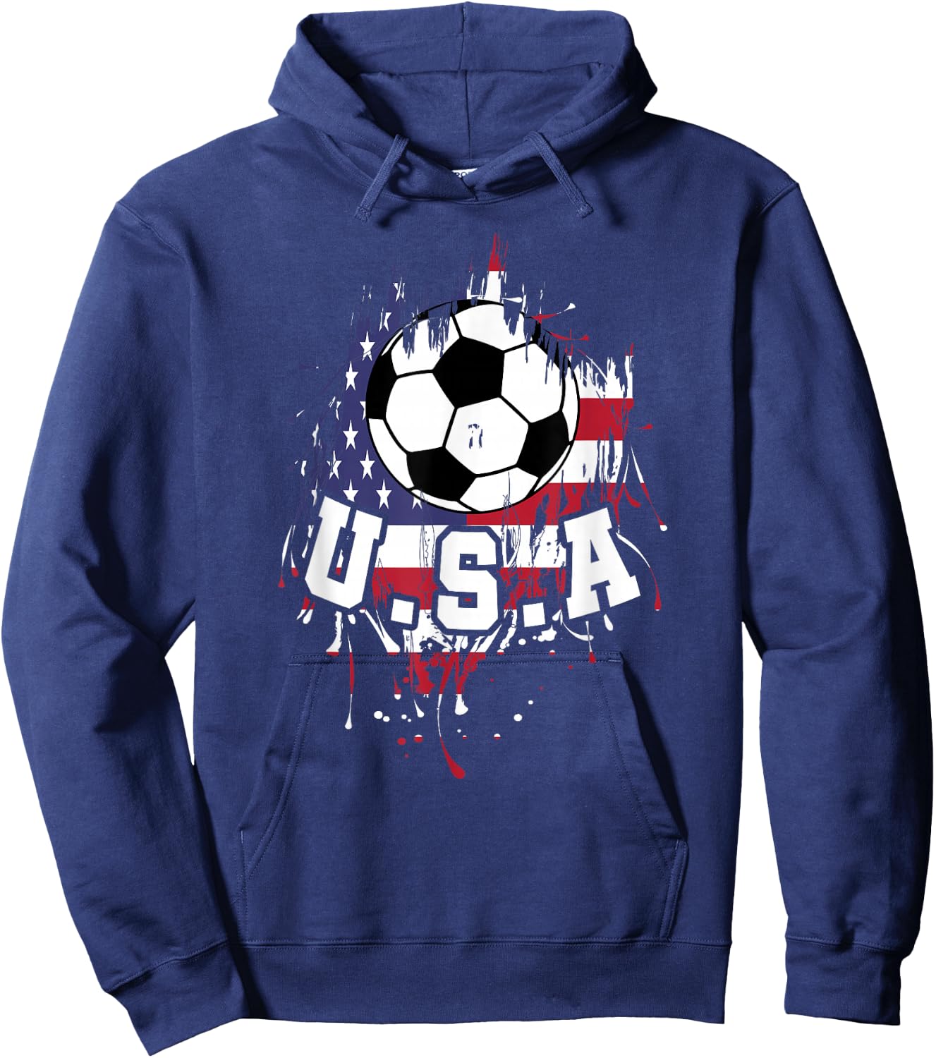 United States Soccer American Football USA Futbol Hoodie - Hoodie | Navy