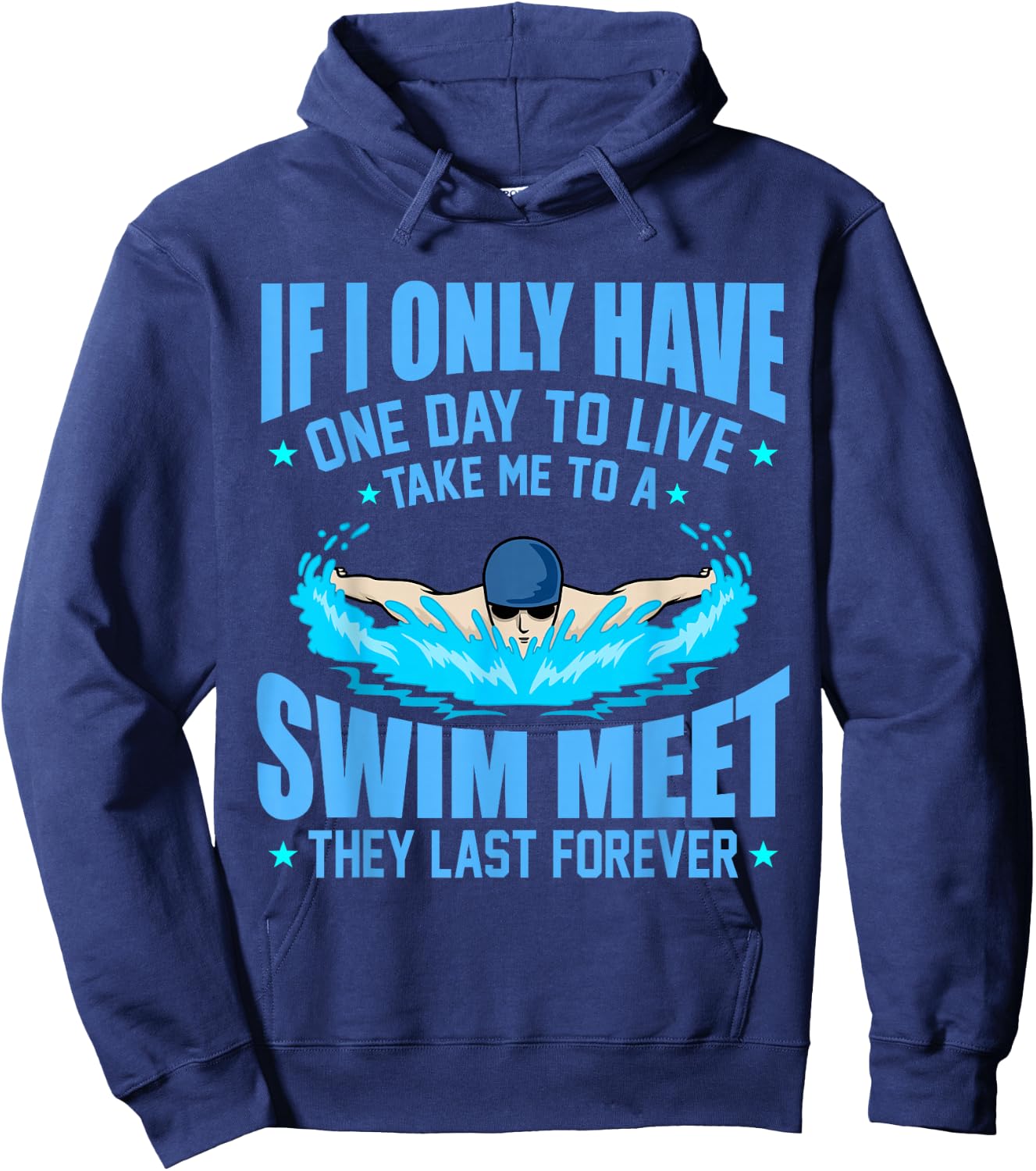 Take Me To Swim Meet Fun Swimmer Swimming Men Women Graphic Hoodie - Hoodie | Navy
