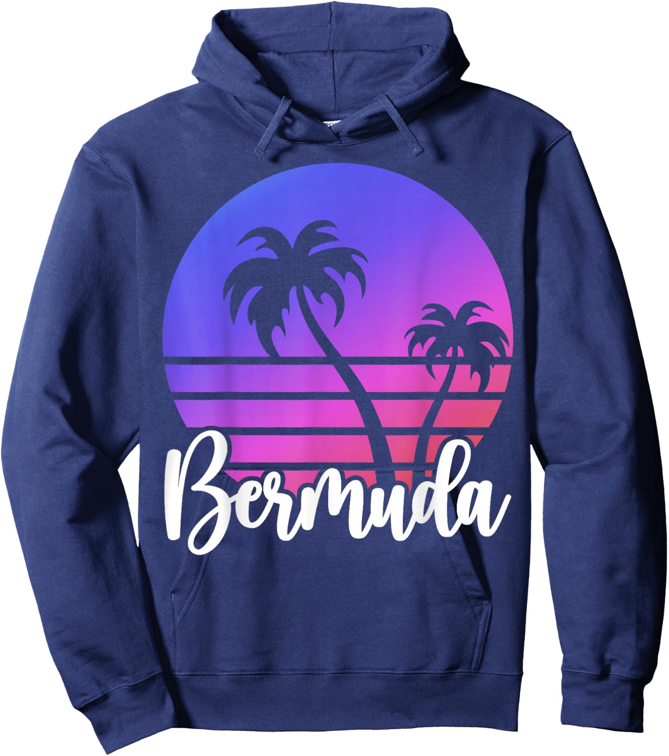 BERMUDA Beach Lover Summer Vacation Family Trip Souvenir Hoodie - Hoodie | Navy
