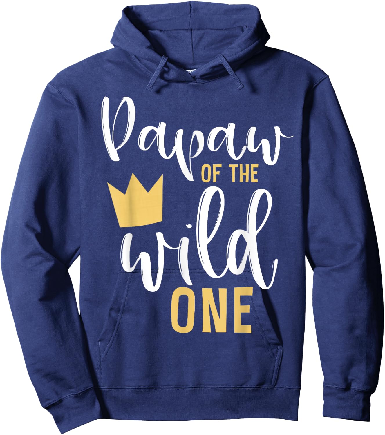 Papaw of the Wild One Matching 1st Birthday First Thing Pop Hoodie - Hoodie | Navy