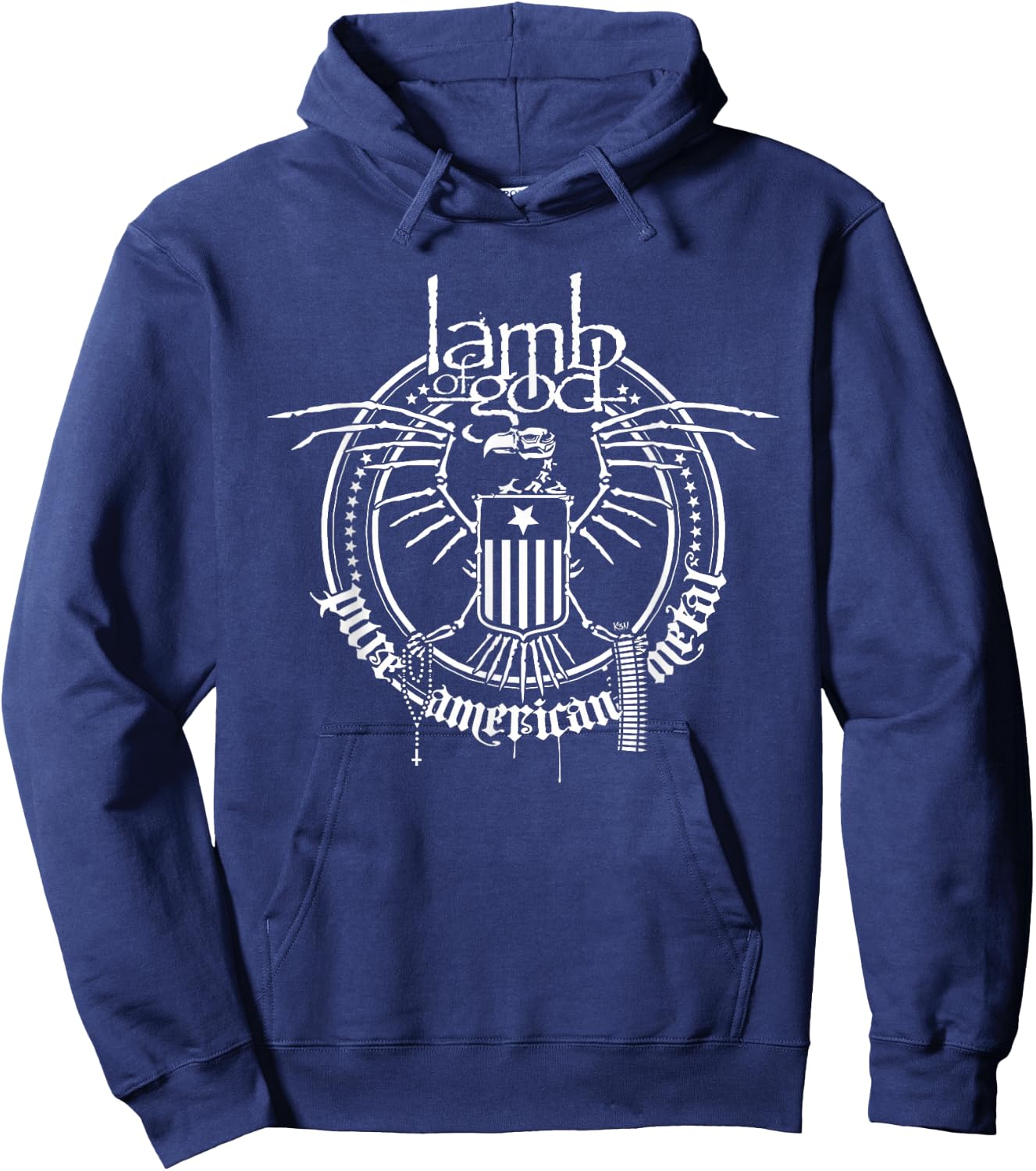 Lamb of God – Skeleton Eagle Hoodie - Hoodie | Navy