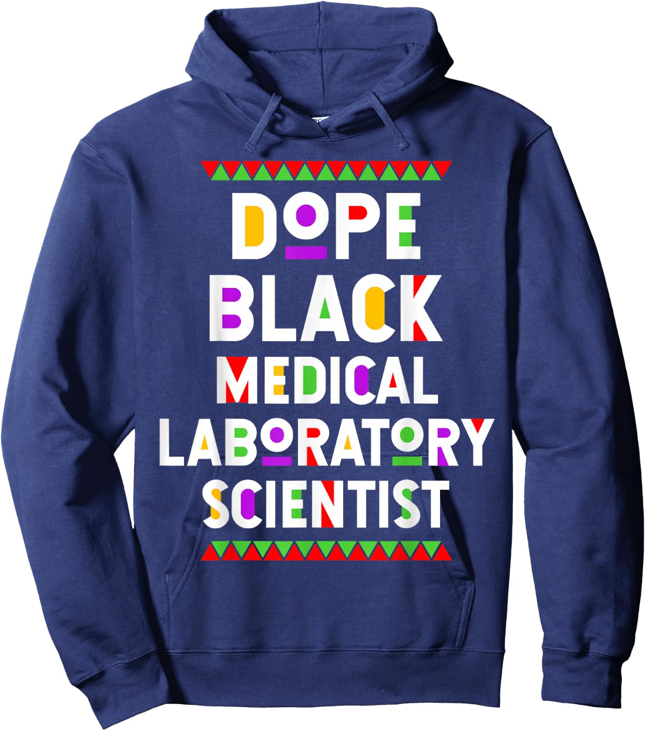 Dope Black Medical Laboratory Scientist African American Job Hoodie - Hoodie | Navy