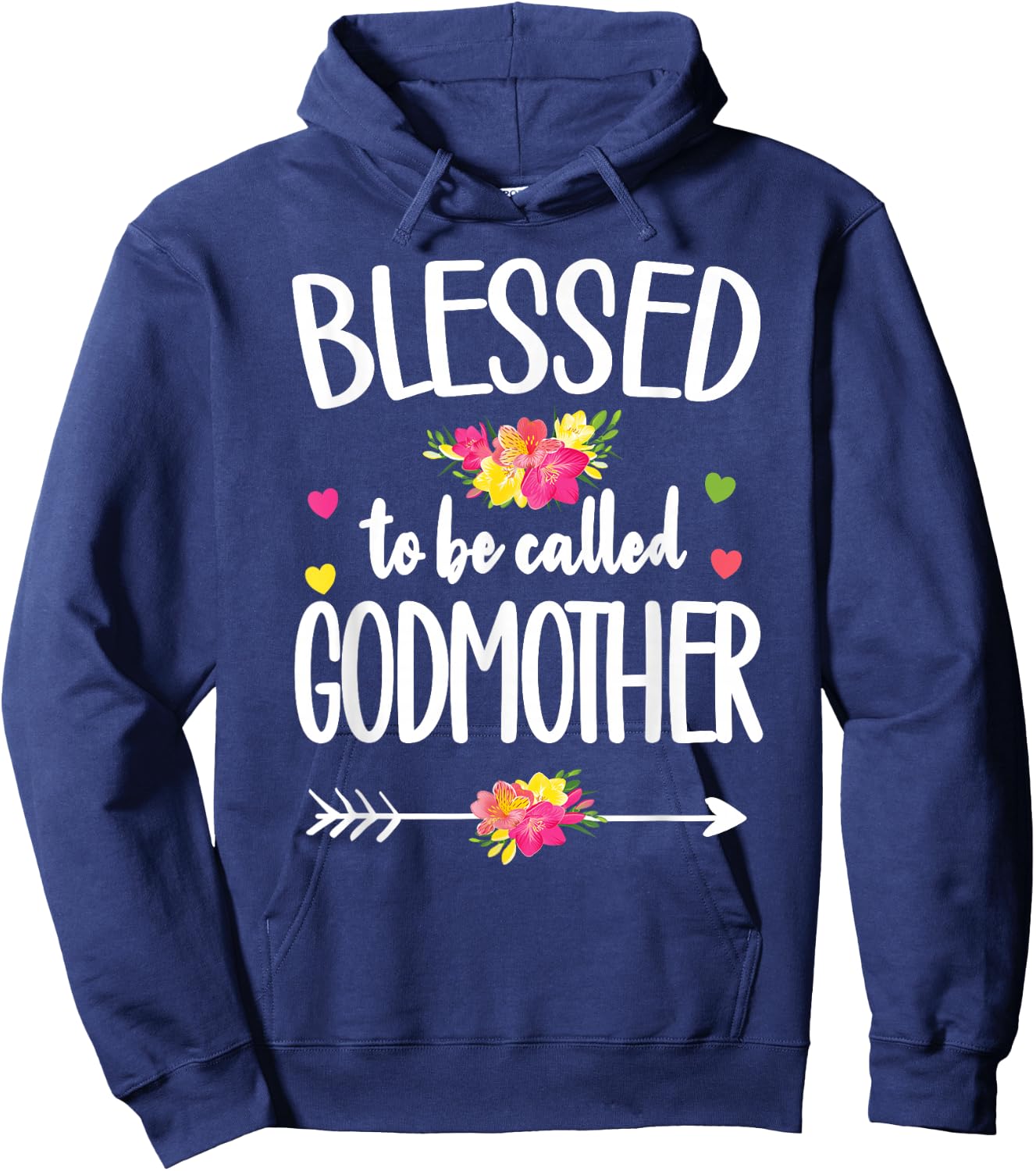 Blessed To Be Called Godmother Best Godmother Hoodie - Hoodie | Navy