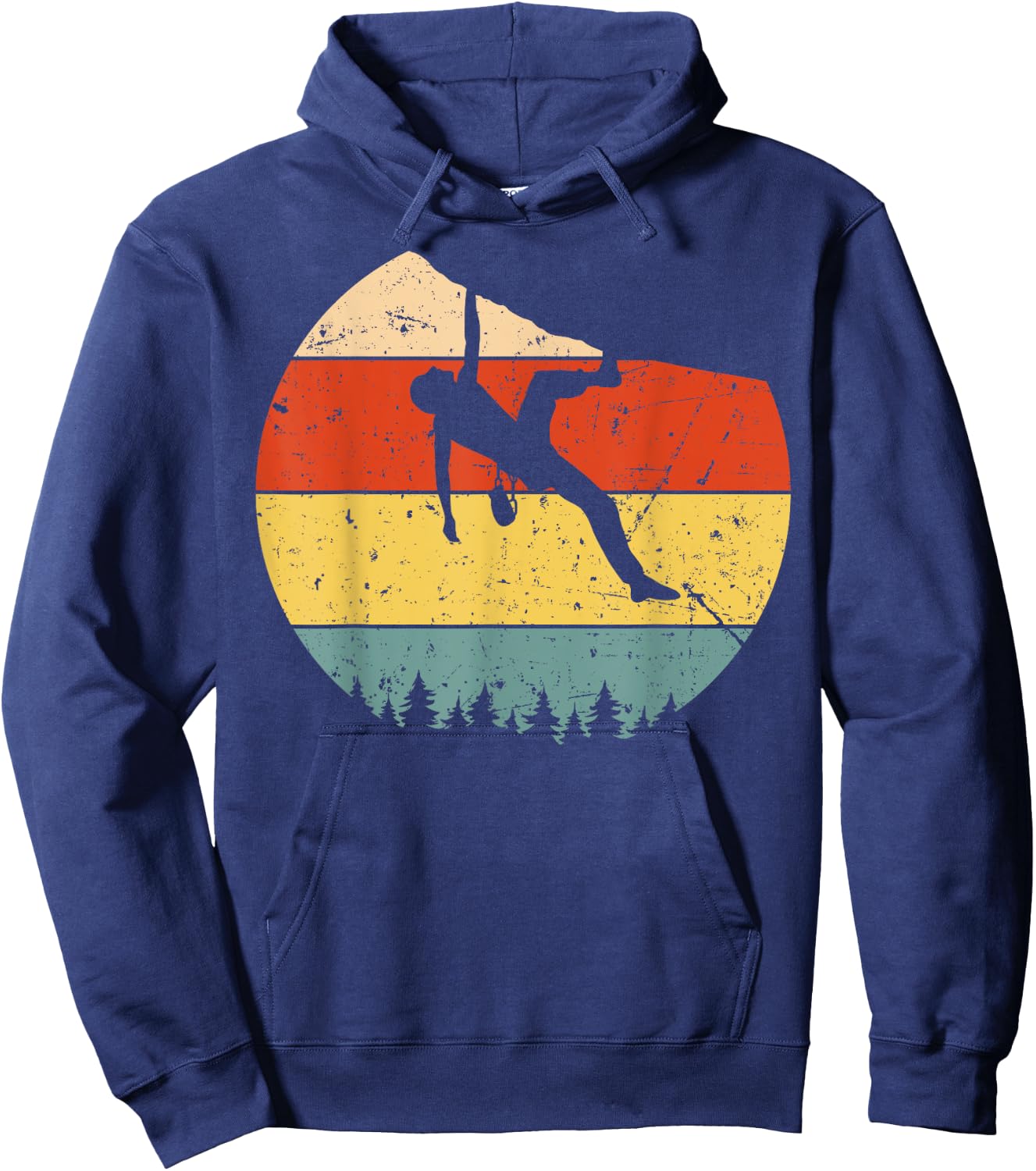 Cool Rock Climbing Women Mountain Climber bouldering Hoodie - Hoodie | Navy