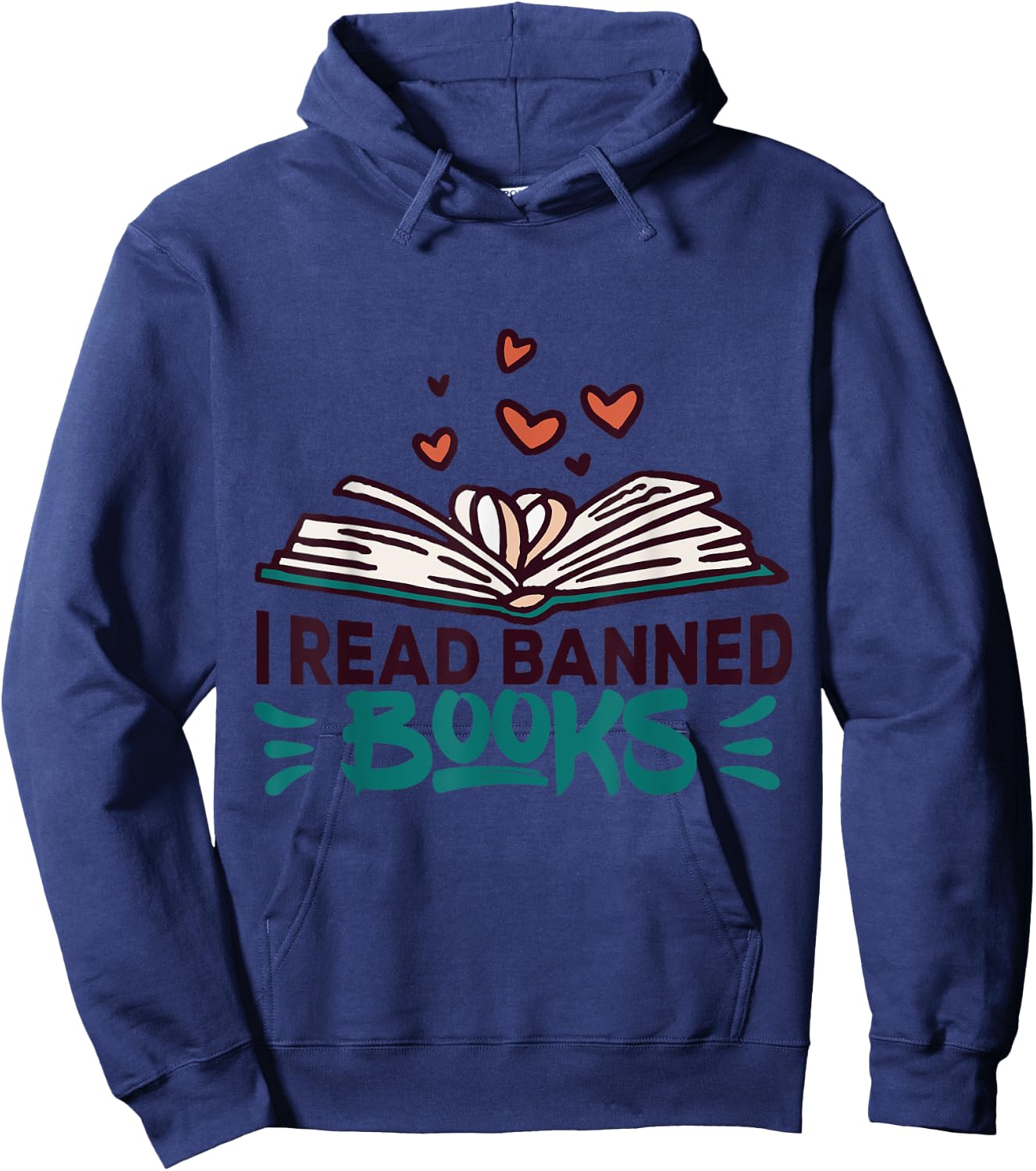 I Read Banned Books - Banned Books Week Librarian Hoodie - Hoodie | Navy