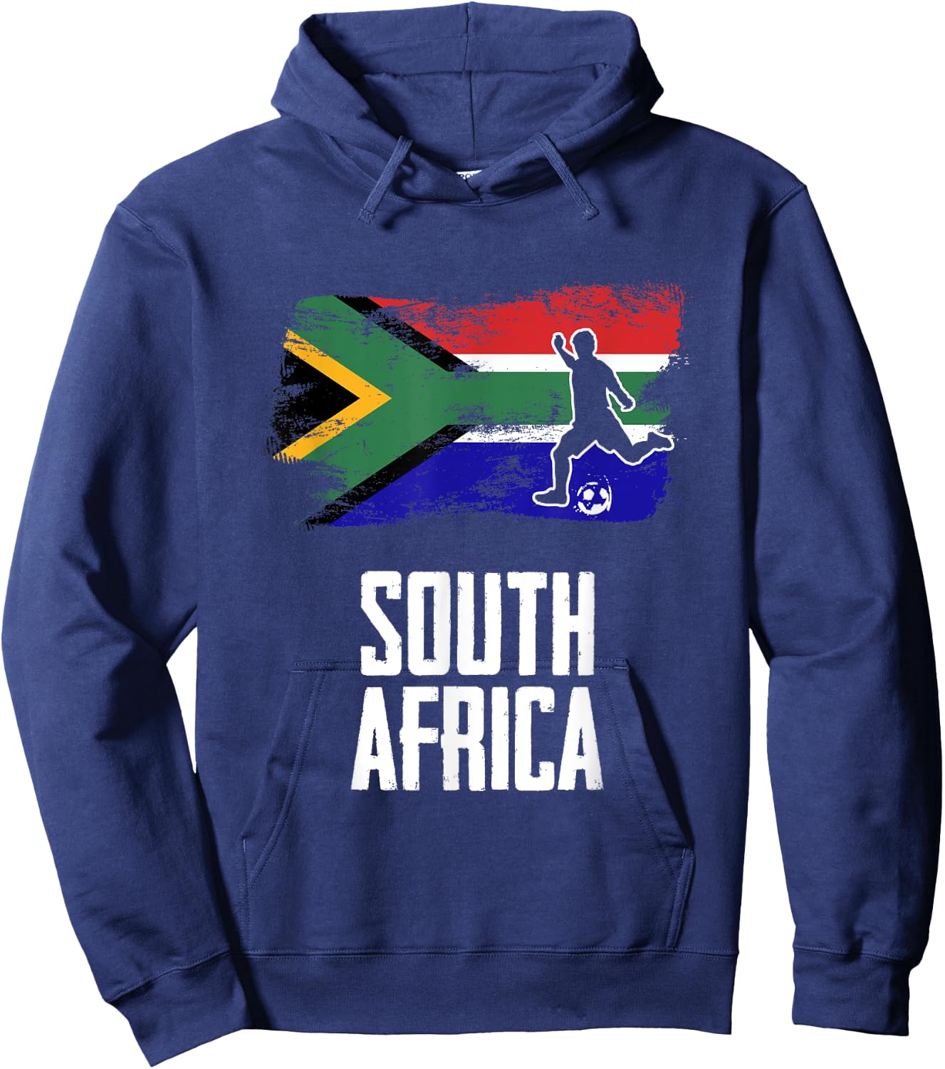 South Africa Flag Jersey South African Soccer Team Hoodie - Hoodie | Navy