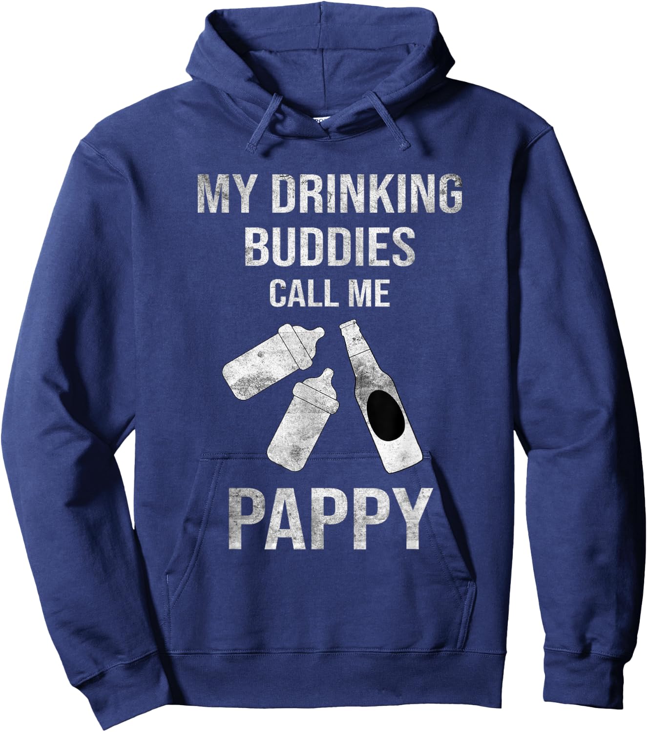 Grandpa of Twins Beer Pappy Twin Drinking Buddies Hoodie - Hoodie | Navy