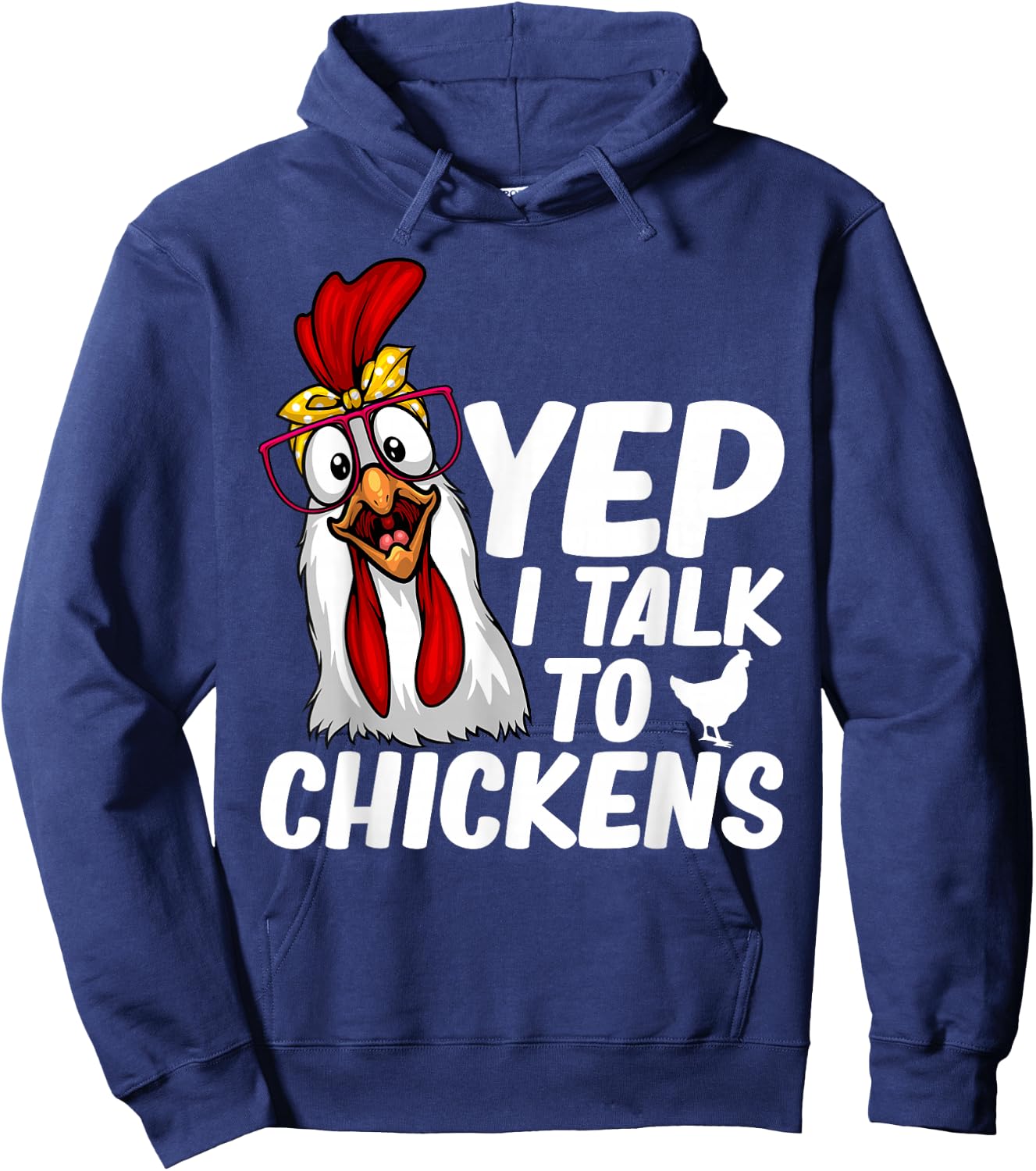 Cute Chicken Art Women Kids Chicken Farmer Lovers Hoodie - Hoodie | Navy