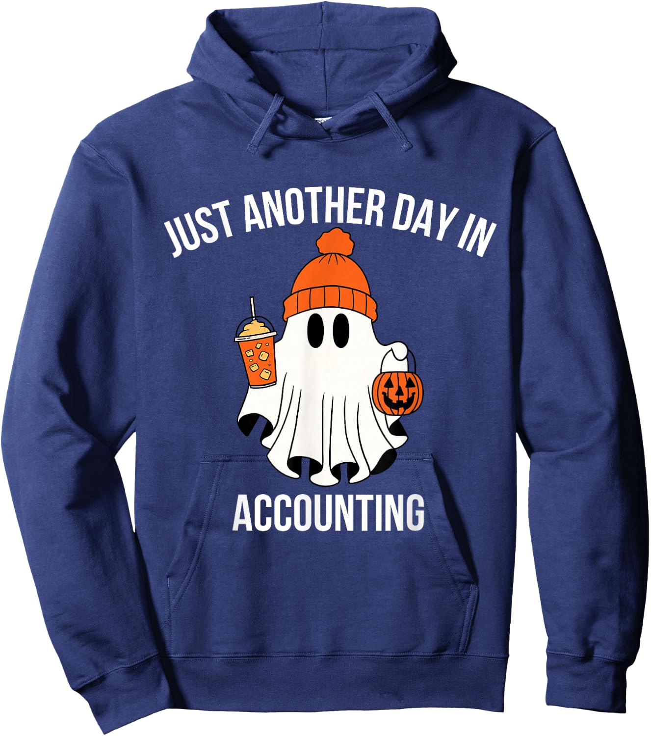 Funny Accountant Halloween Accounting Colleague Gift Hoodie - Hoodie | Navy