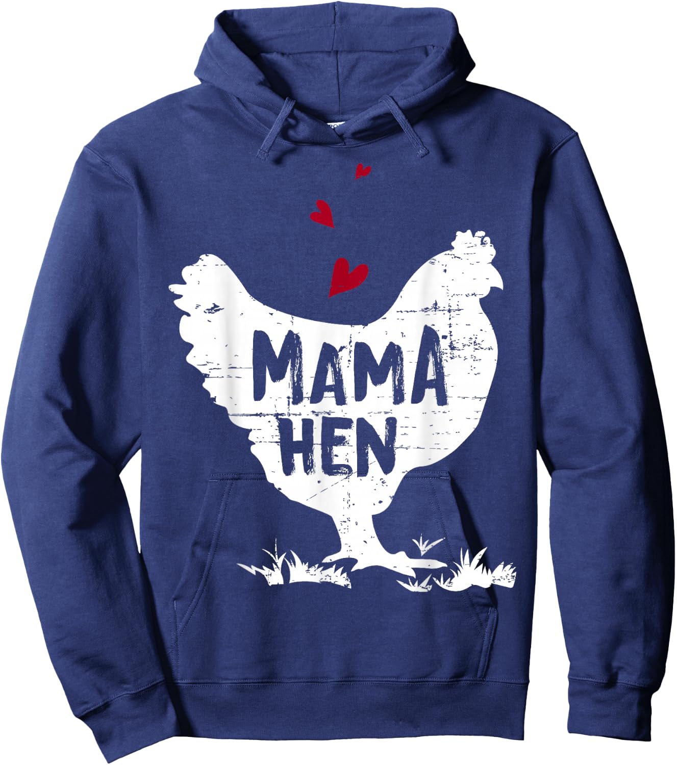 Mama Hen Chicken Funny Farmer Hen Chicken Mama Hoodie - Hoodie | Navy