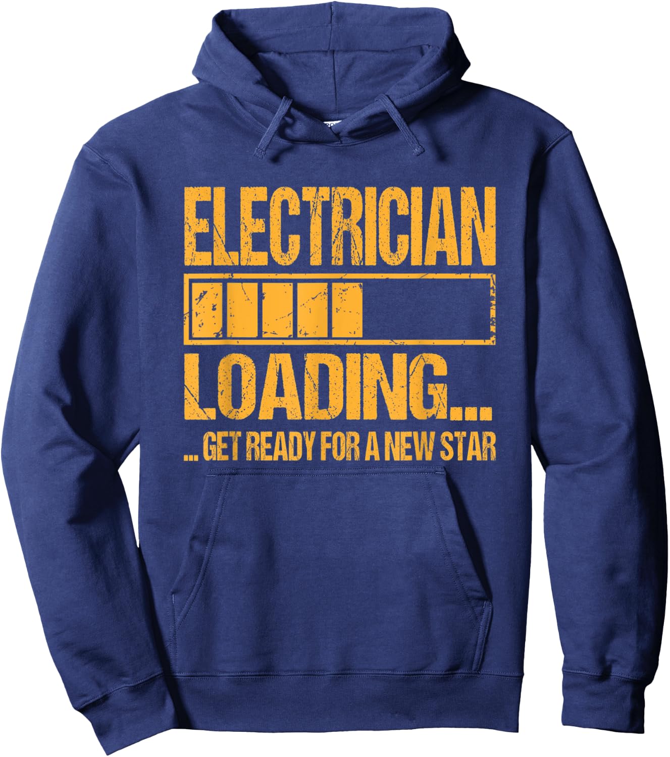 Electrician Training Apprenticeship Electrician Loading Hoodie - Hoodie | Navy
