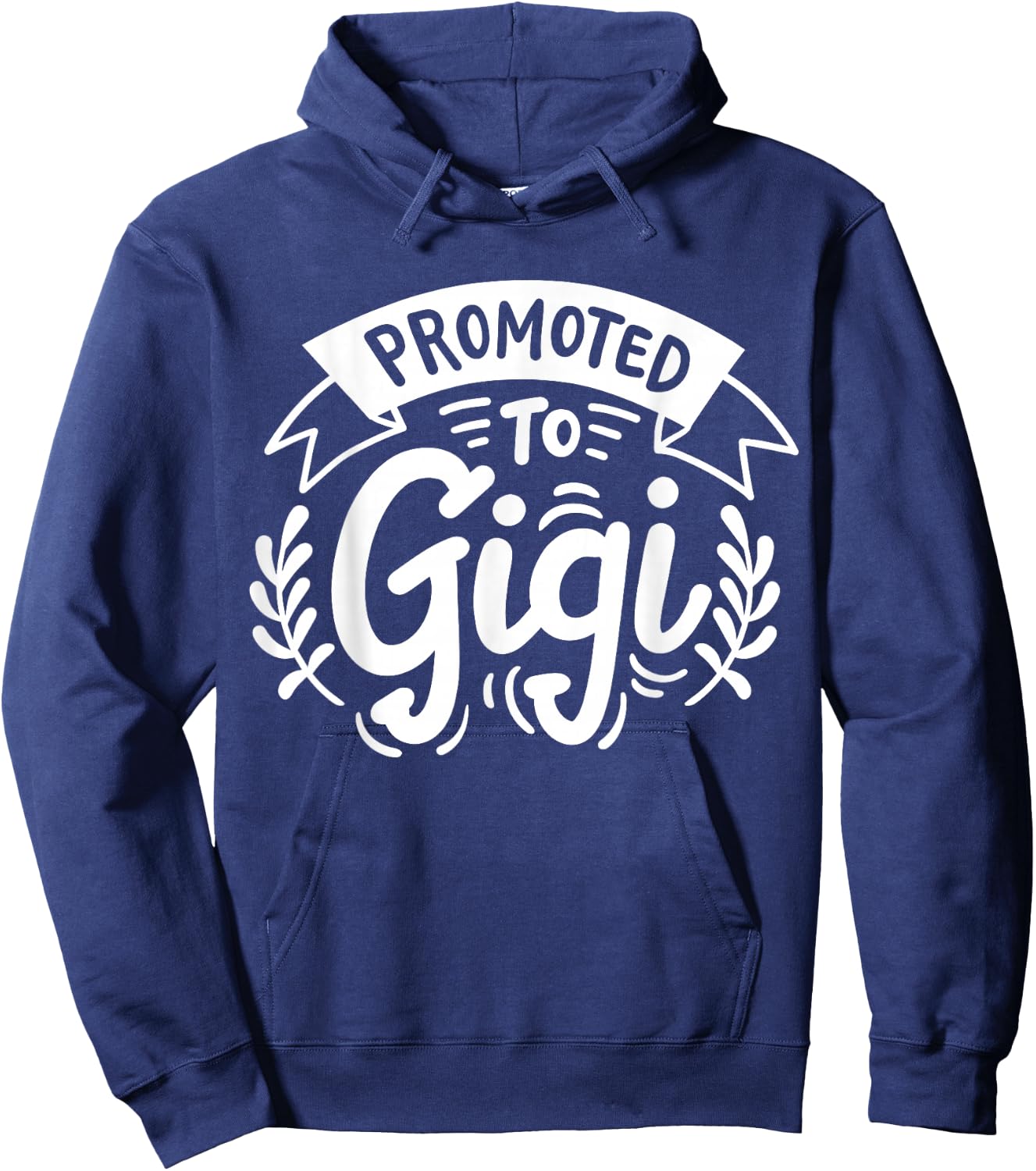 Best Gigi Co. Gigi Grandma Grandmother Promoted to Gigi Hoodie - Hoodie | Navy