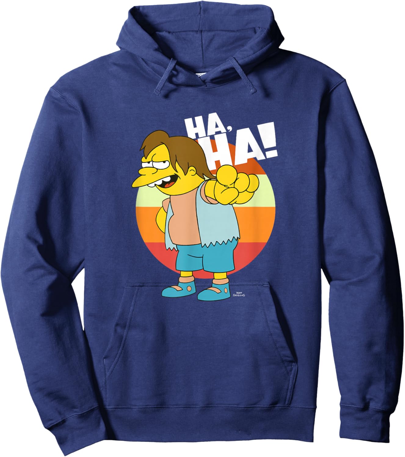The Simpsons Nelson HAHA Hoodie - Hoodie | Navy
