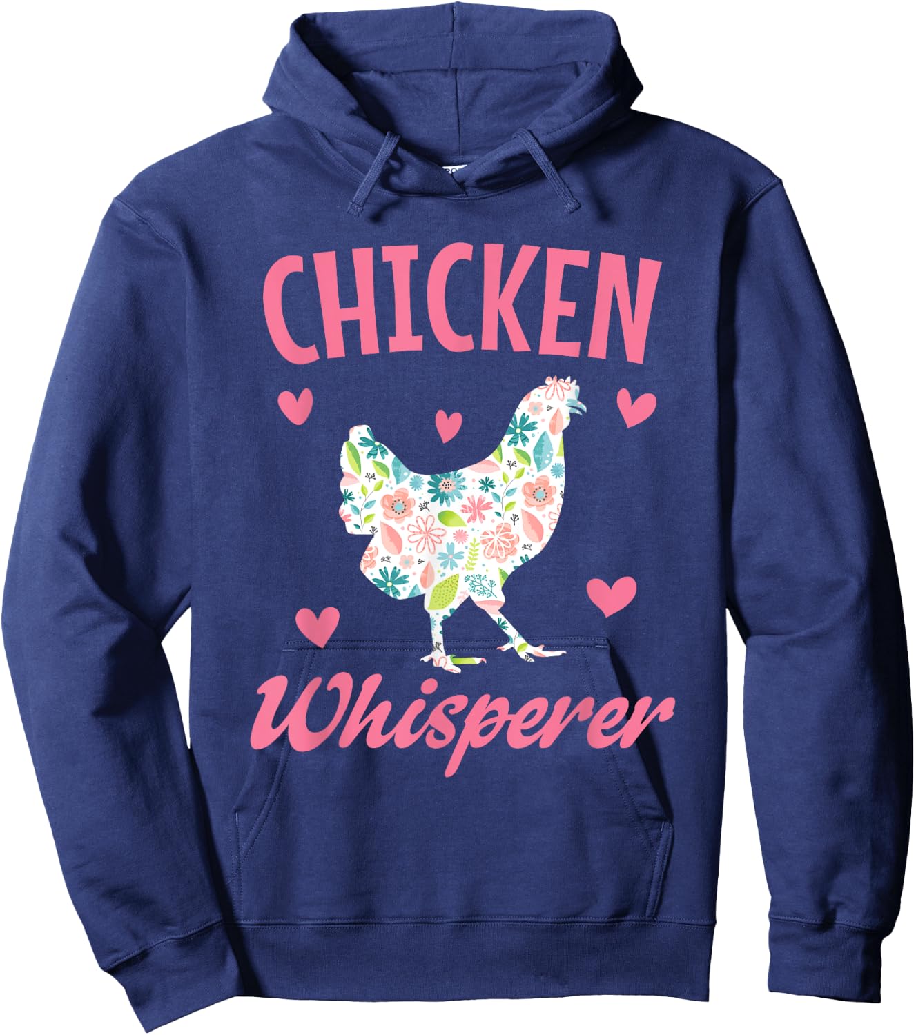 Chicken Whisperer Kids Women Girl Funny Chicken Farming Hoodie - Hoodie | Navy