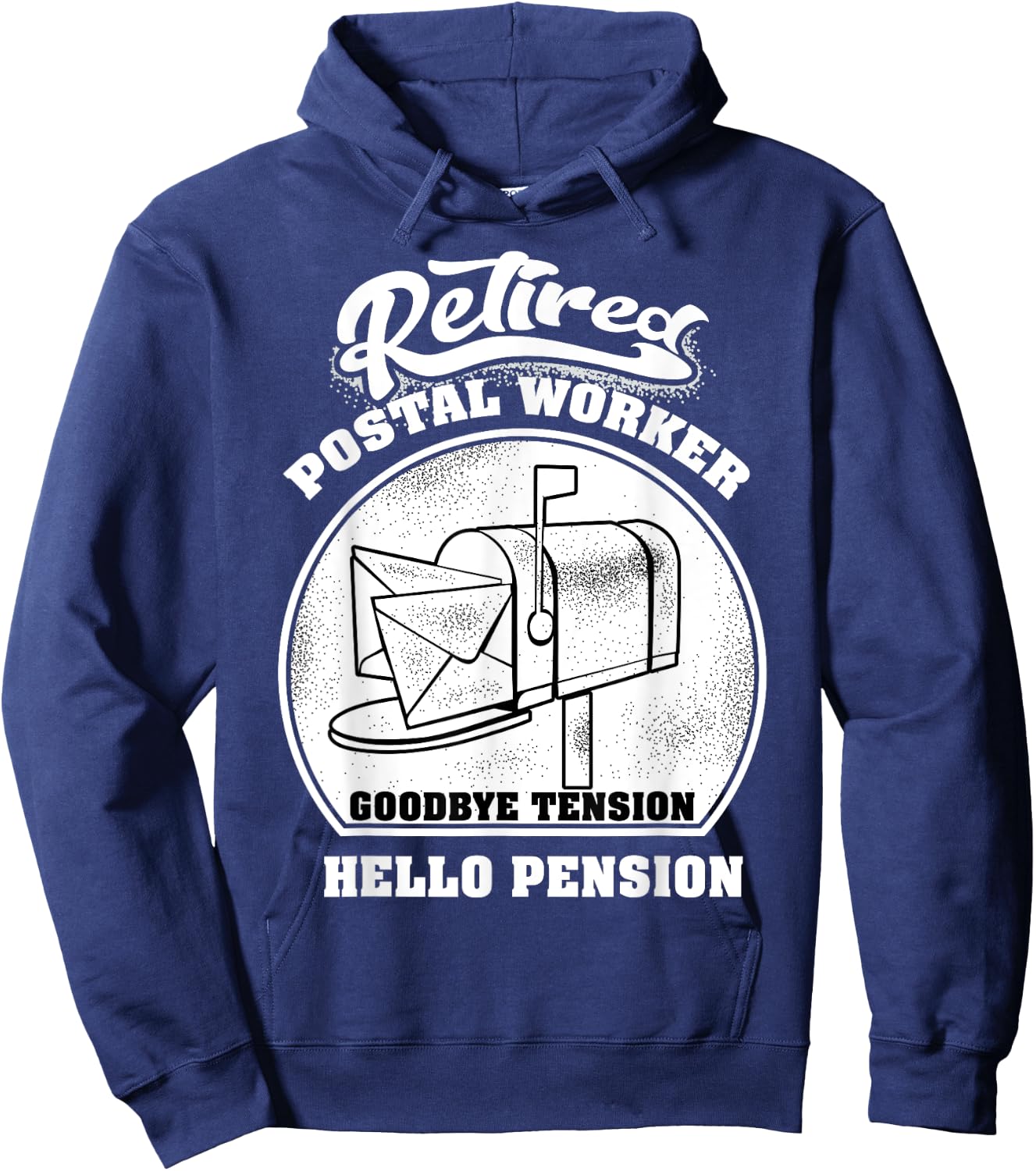 Retired Postal Worker Shirt | Cute Mail Carrier Gift Hoodie - Hoodie | Navy