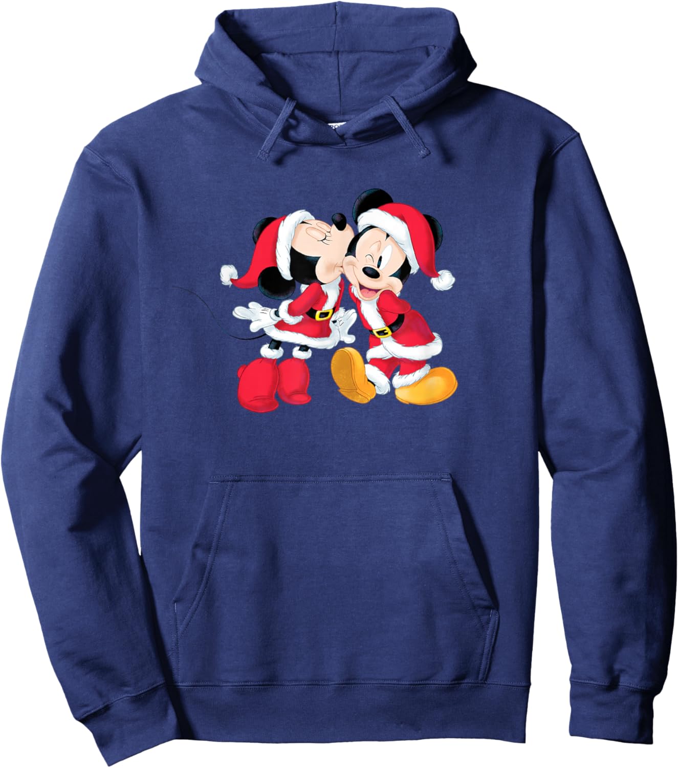 Disney Santa Mickey and Minnie Mouse Holiday Hoodie - Hoodie | Navy
