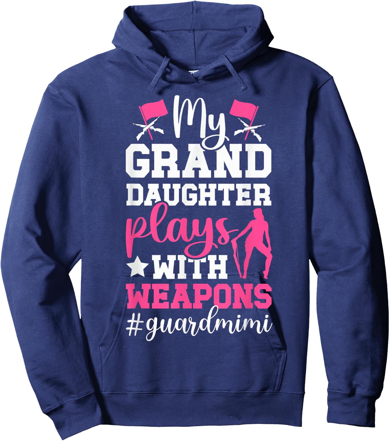 Color Guard Mimi Funny Mimi Of A Color Guard Member Hoodie - Hoodie | Navy