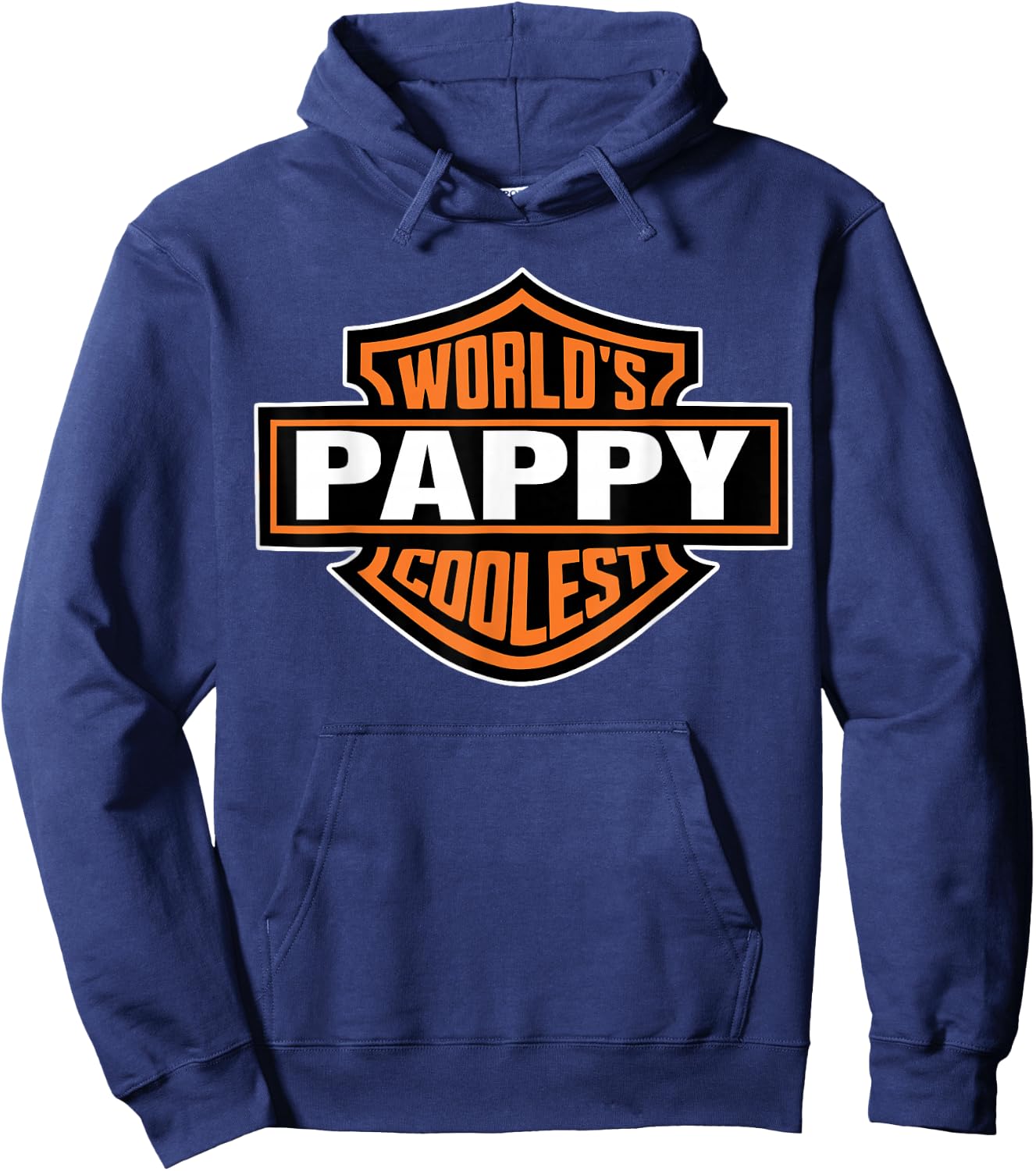 Worlds Coolest Pappy Matching Family Fathers Day Hoodie - Hoodie | Navy