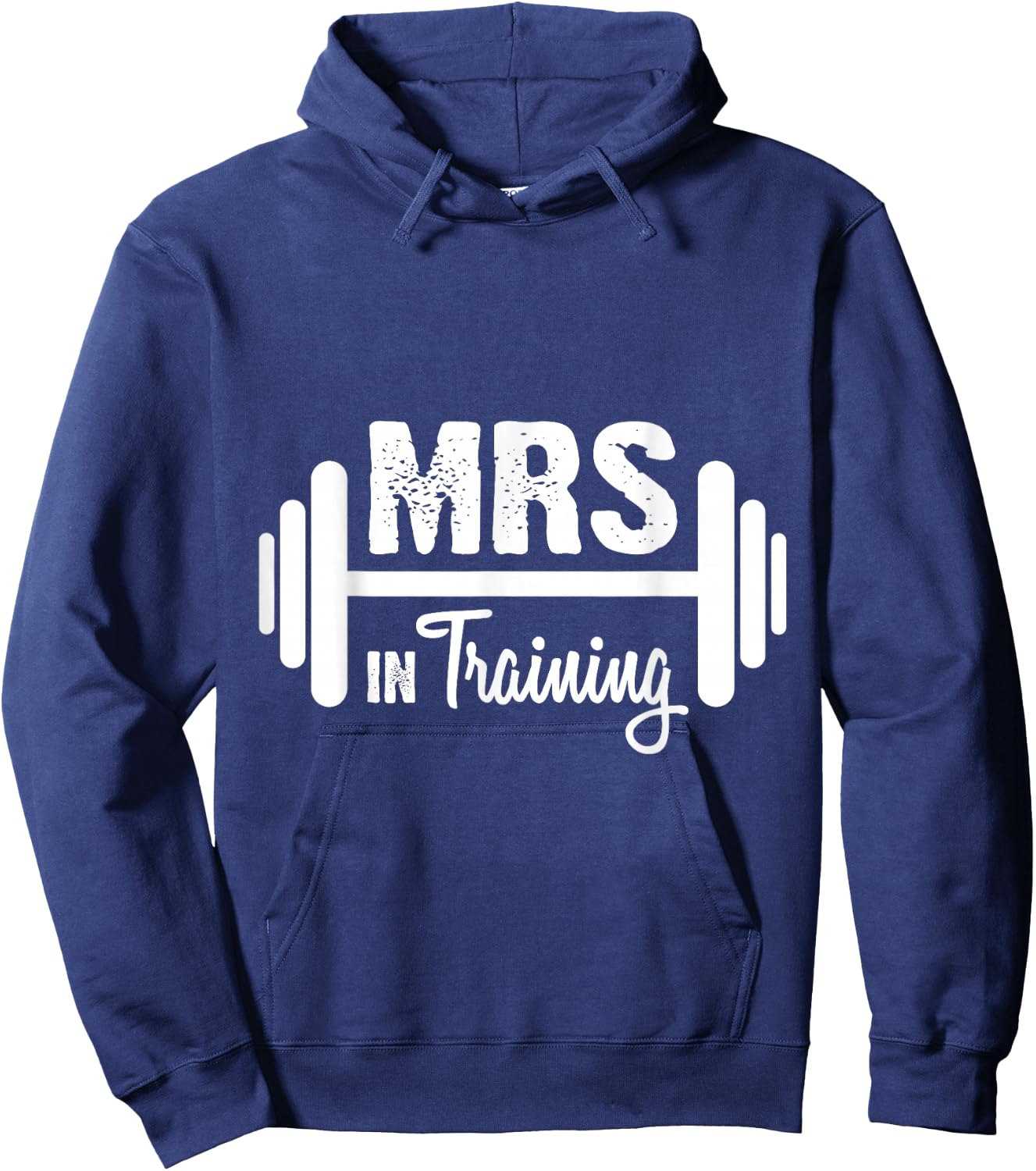 Mrs In Training Wedding Workout Funny Engaged Hoodie - Hoodie | Navy