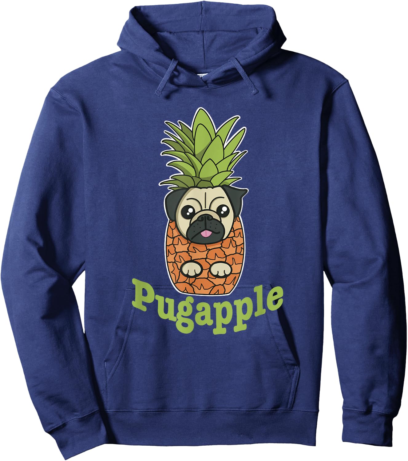 Pug And Pineapple Lovers Pugapple Dog Men Women Girls Kids Hoodie - Hoodie | Navy