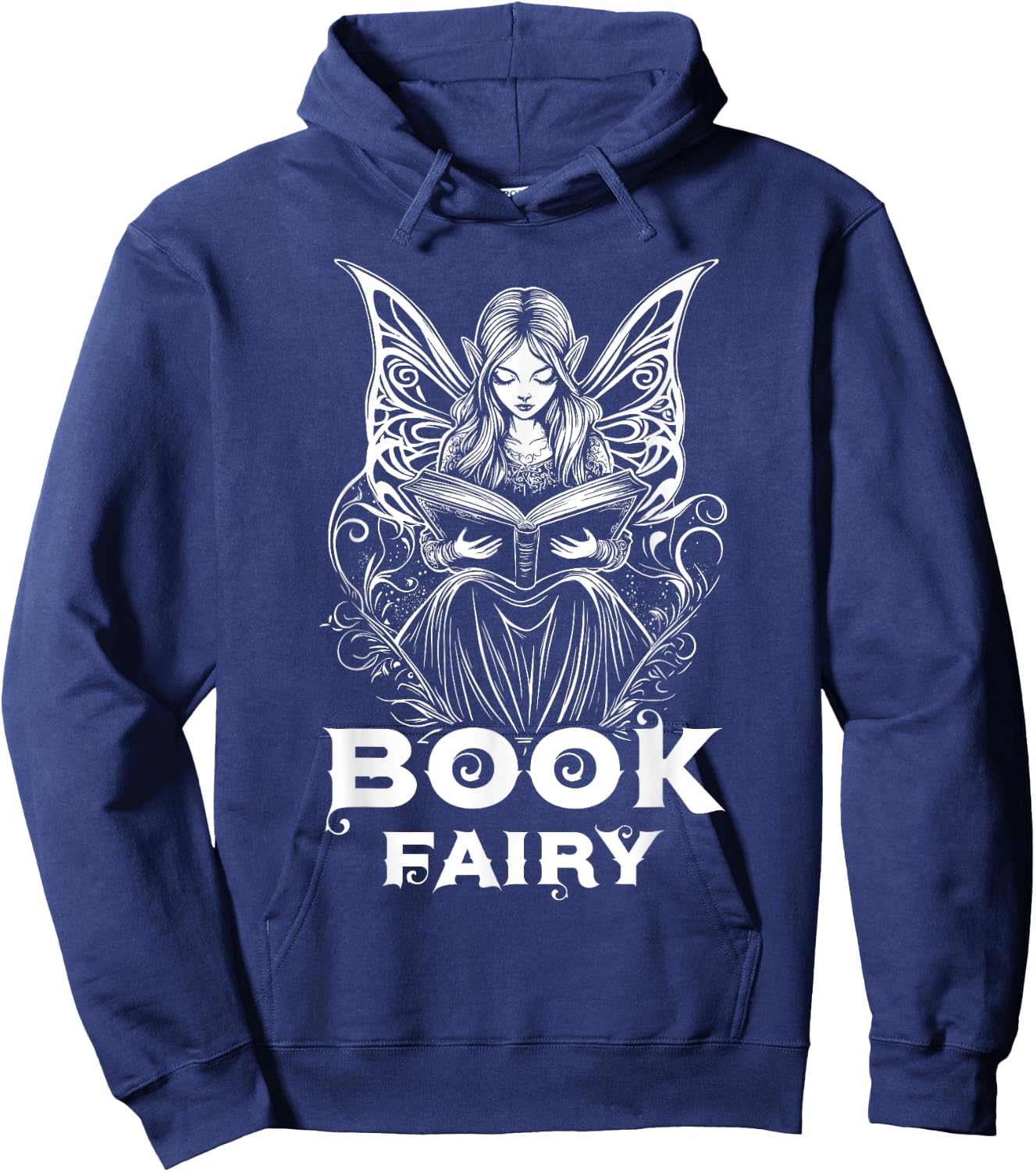 Book Fairy Fantasy Bookish Literature Fairycore Hoodie - Hoodie | Navy