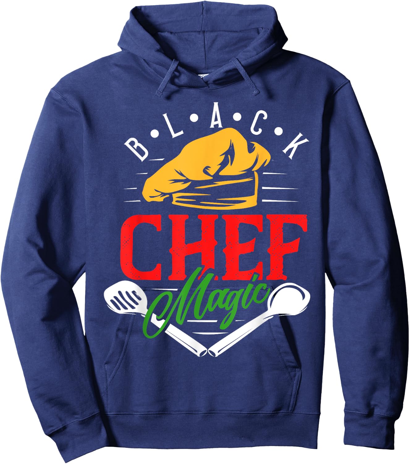 Black Chef Magic - Black African American Lives Matter Hoodie - Hoodie | Navy