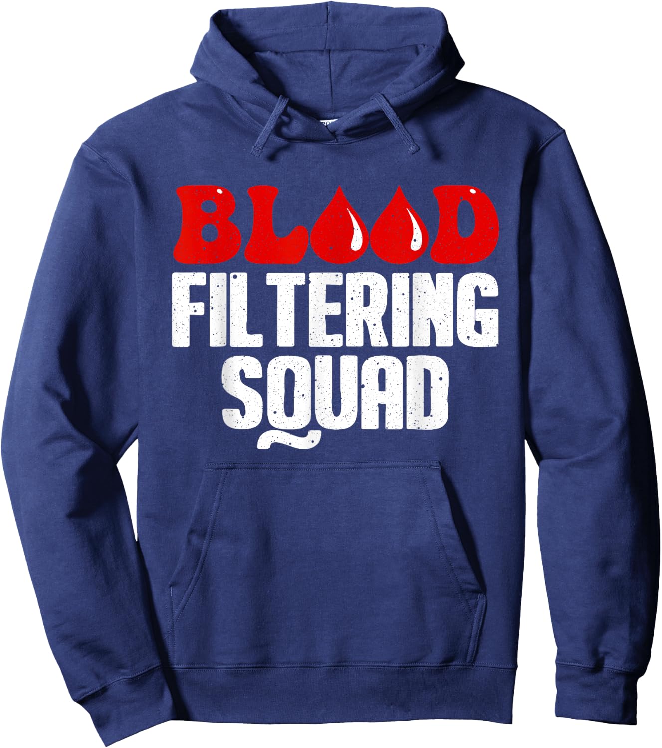 Funny Dialysis Nurse Art Men Women Dialysis Technician Squad Hoodie - Hoodie | Navy