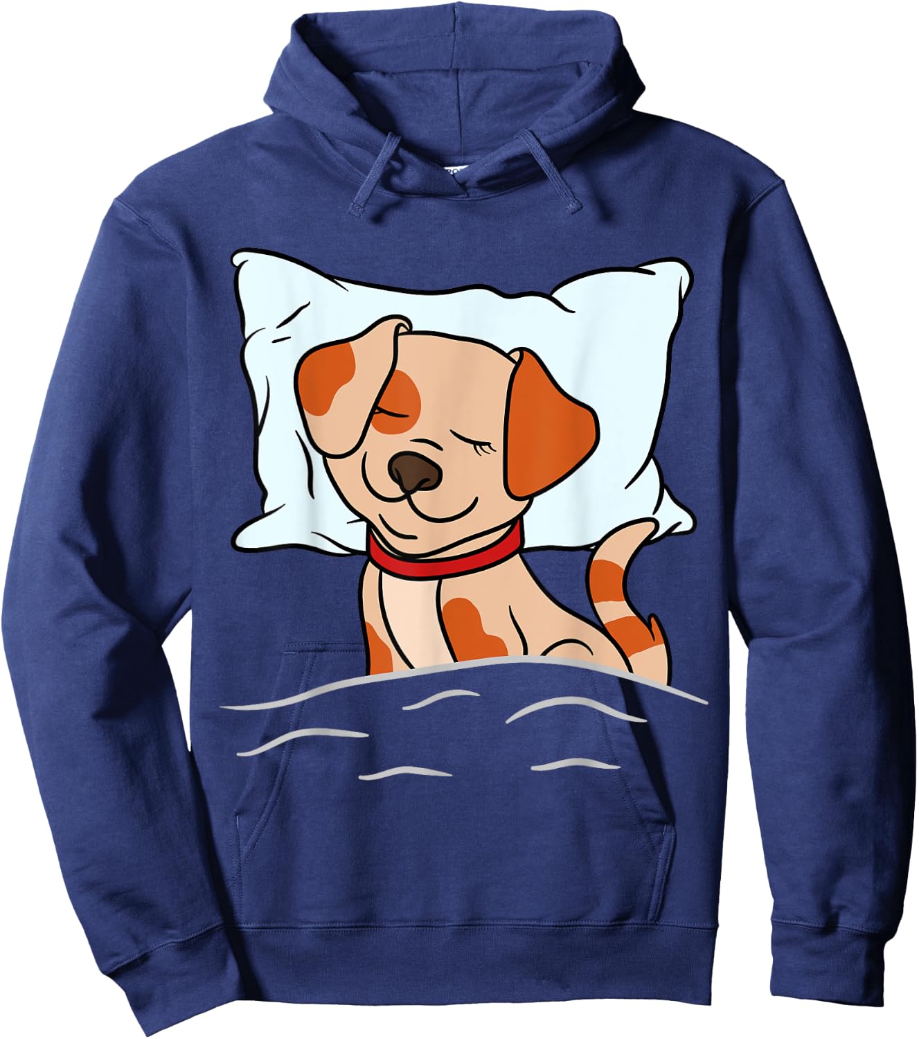 Sleeping Animals Pajama Nightgown Cute Sleeping Dog Women Girls Kids Hoodie - Hoodie | Navy