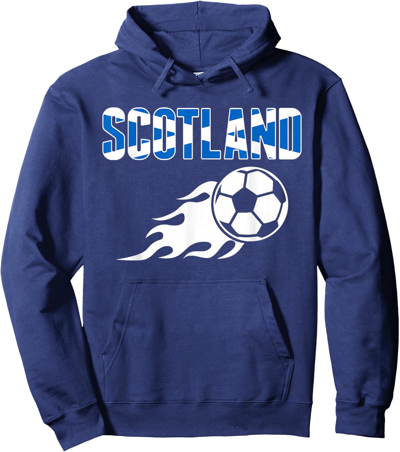 Scotland Soccer Fans Jersey - Scottish Flag Football Lovers Hoodie - Hoodie | Navy