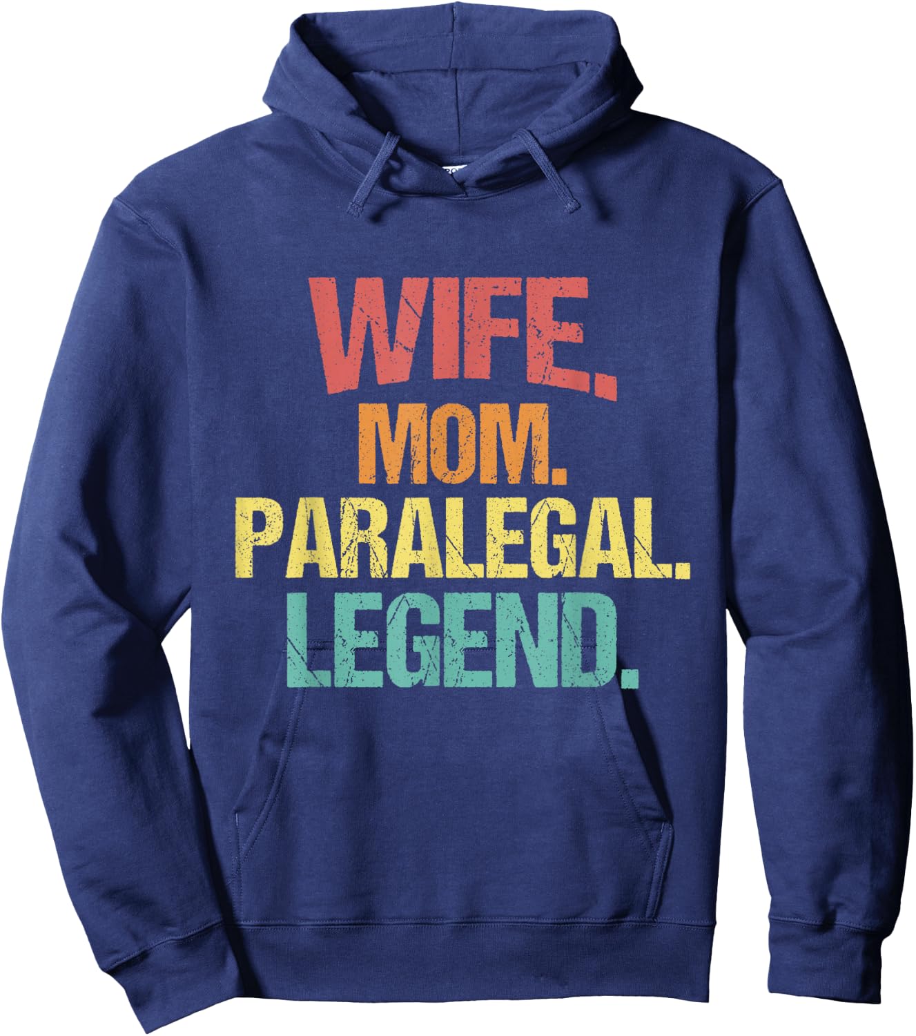 Paralegal Mom - Attorney Assistant Law Office Justice Hoodie - Hoodie | Navy
