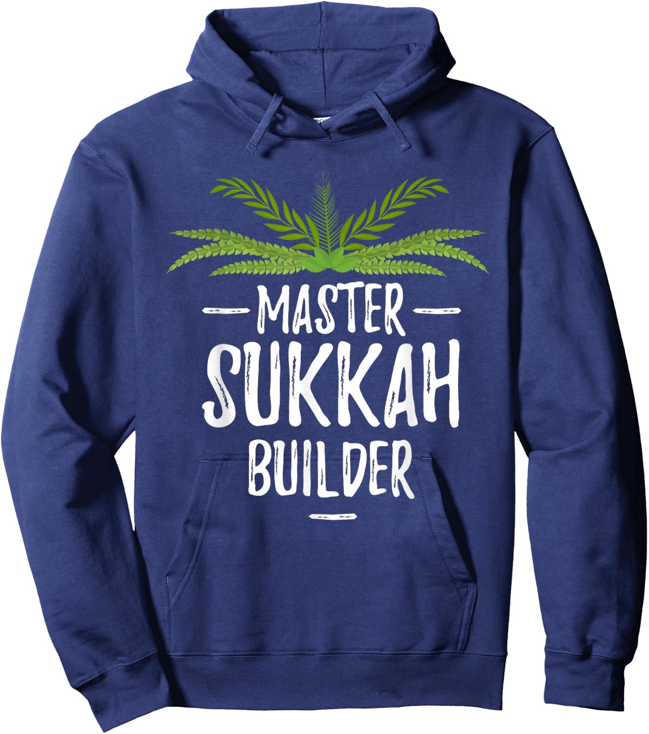 Feast of Tabernacles with Lulav and Etrog or Sukkot Hoodie - Hoodie | Navy