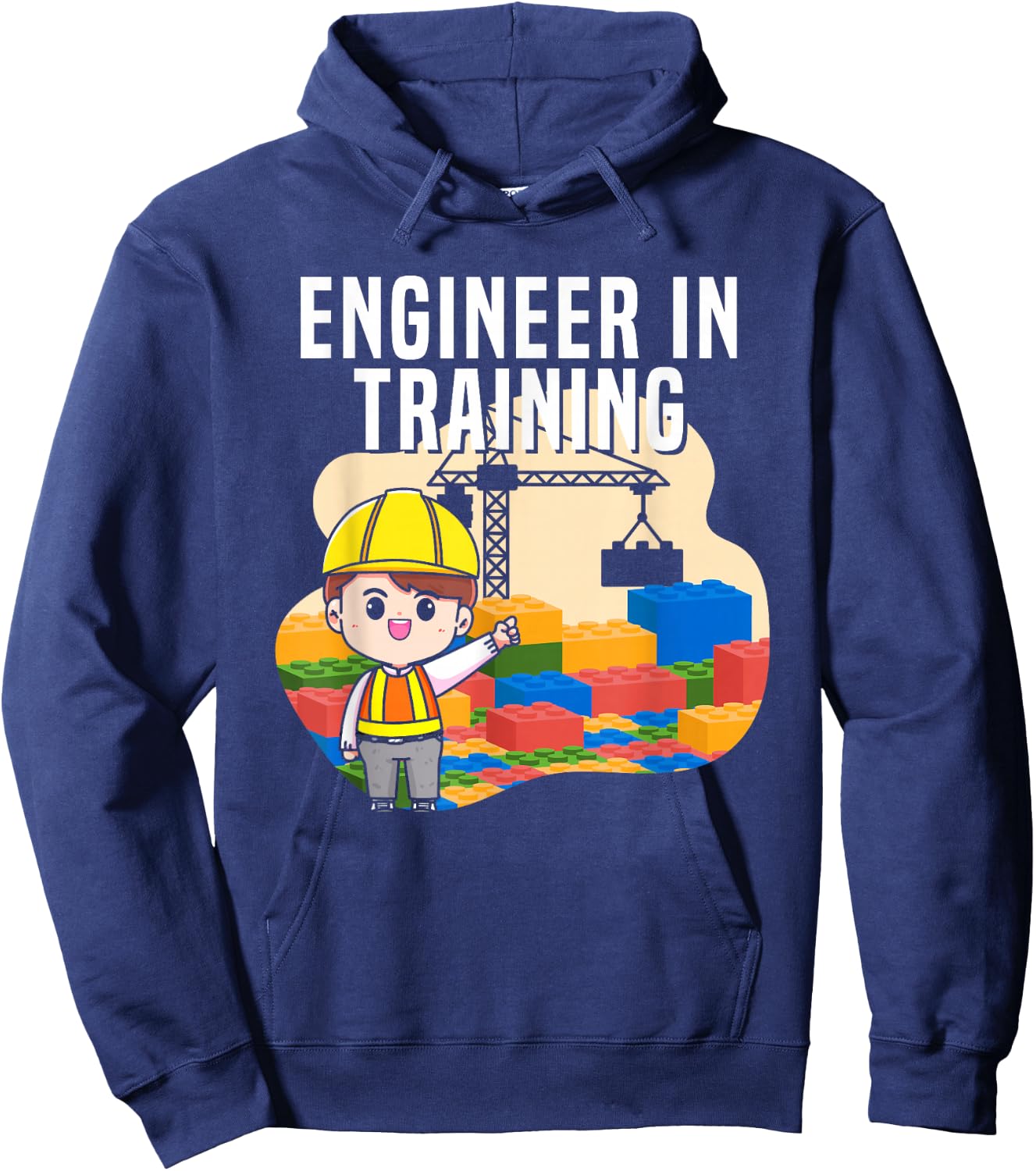 Engineer In Training | Building Blocks | Master Builder Hoodie - Hoodie | Navy