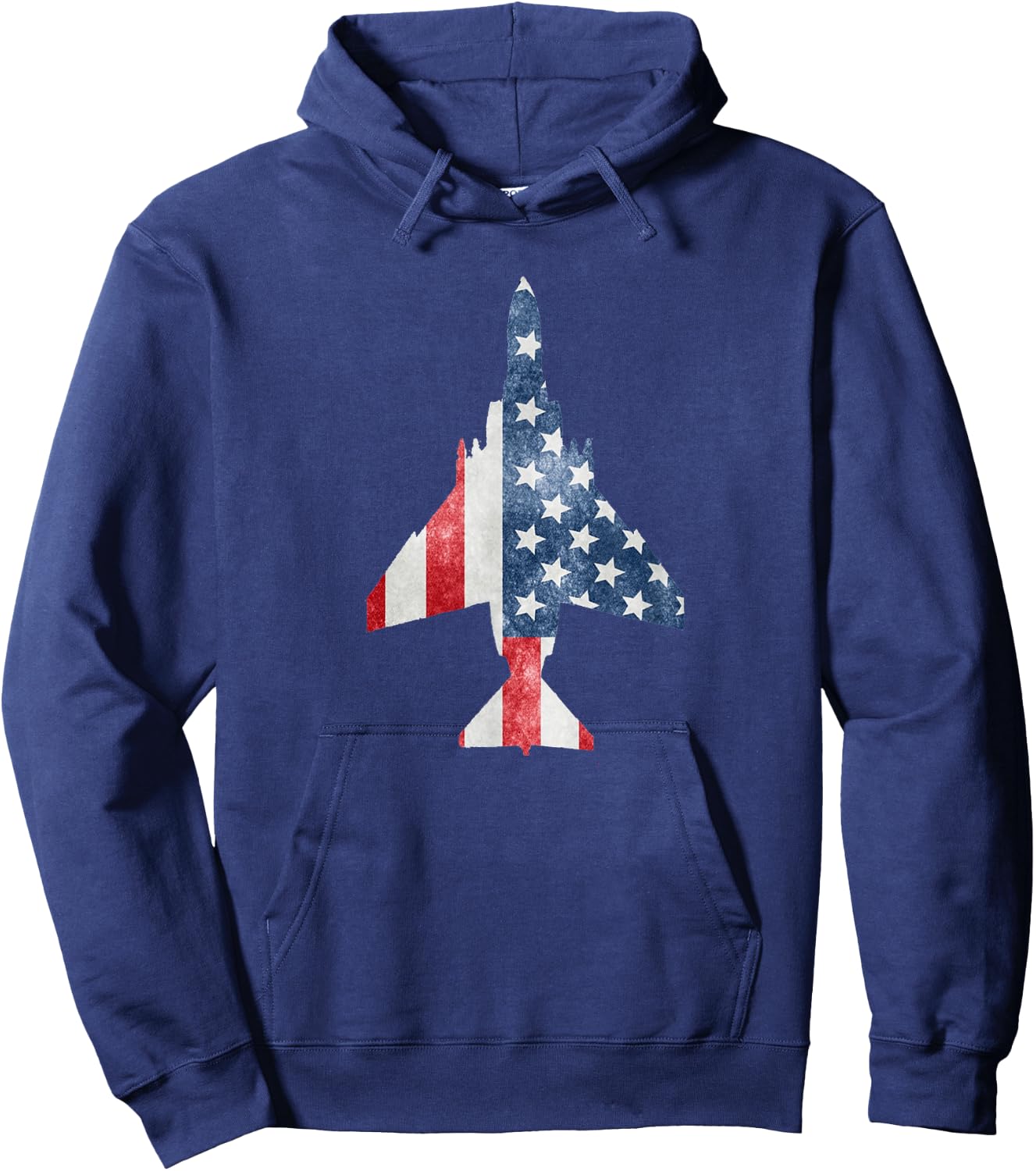F-4 Phantom American Flag Military Aviation Hoodie - Hoodie | Navy
