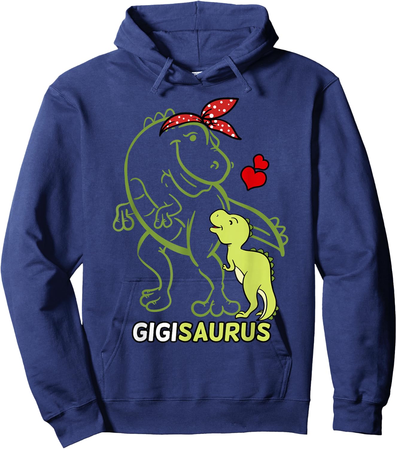 Gigisaurus Gigi Tyrannosaurus Dinosaur Baby Mother's Day Hoodie - Hoodie | Navy