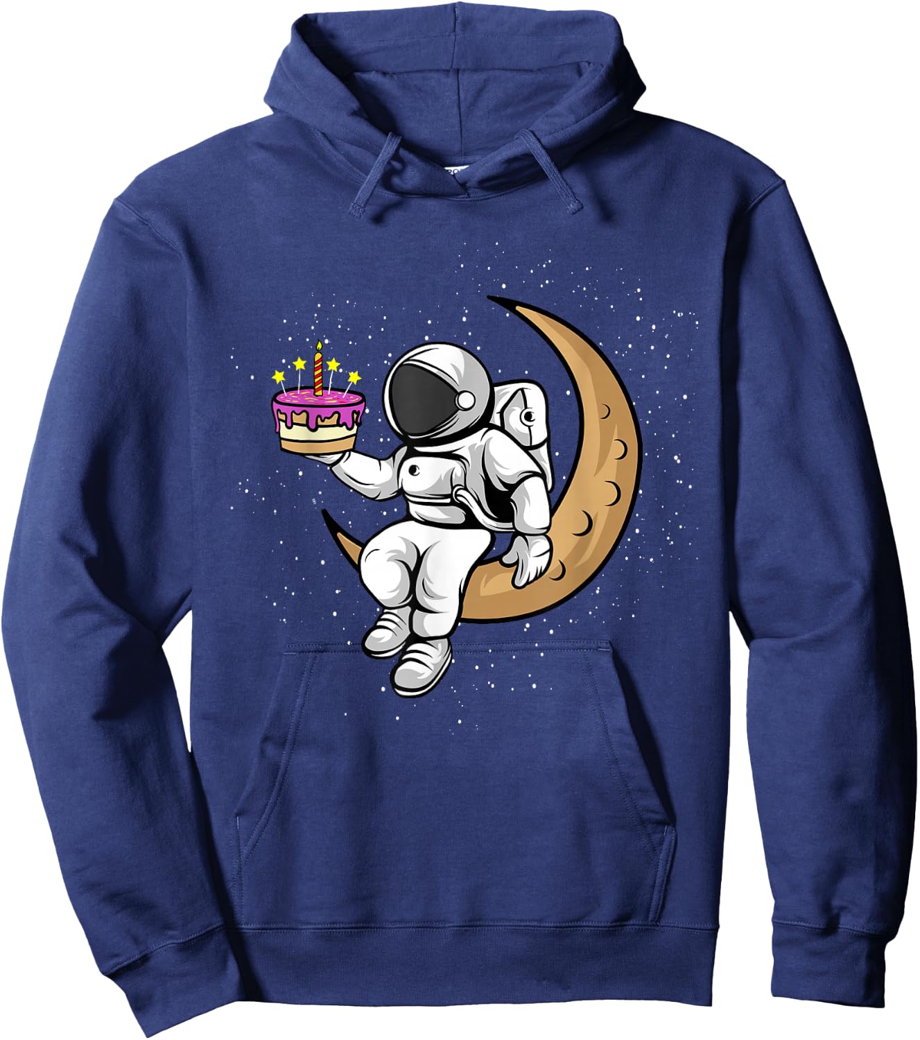 Birthday Cake Astronauts in Space - Astronaut has Birthday Hoodie - Hoodie | Navy
